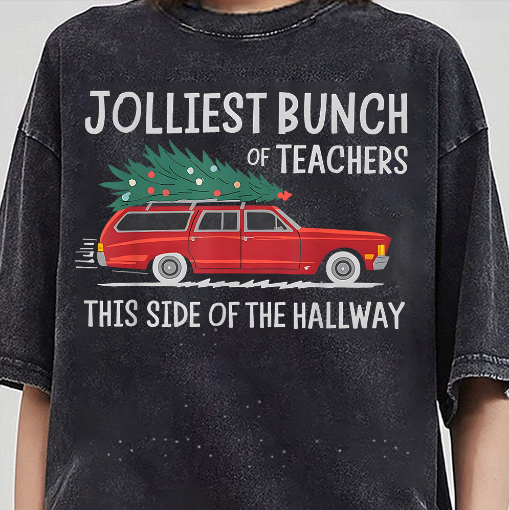 Teacher Christmas Shirts, Jolliest Bunch of Teachers, Matching Teacher Shirts, Holiday Teacher Shirt, Group Teacher T-shirts, Funny Teacher