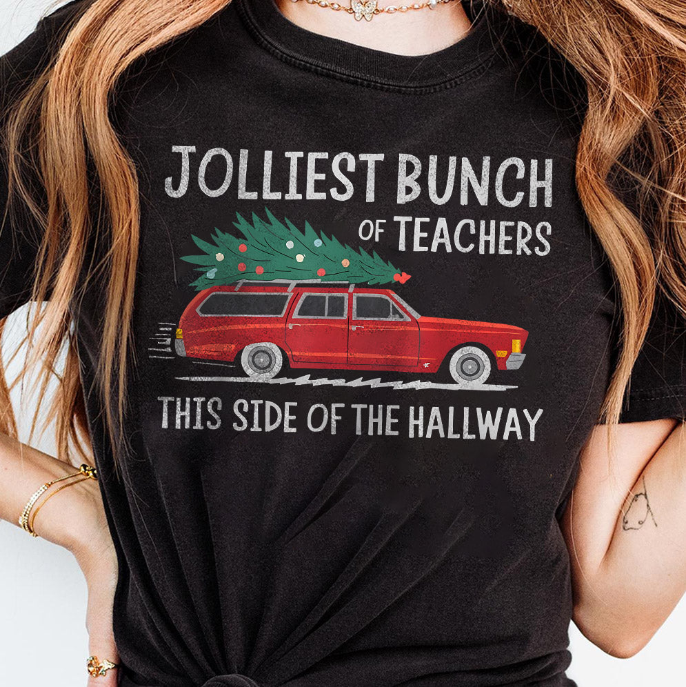 Teacher Christmas Shirts, Jolliest Bunch of Teachers, Matching Teacher Shirts, Holiday Teacher Shirt, Group Teacher T-shirts, Funny Teacher