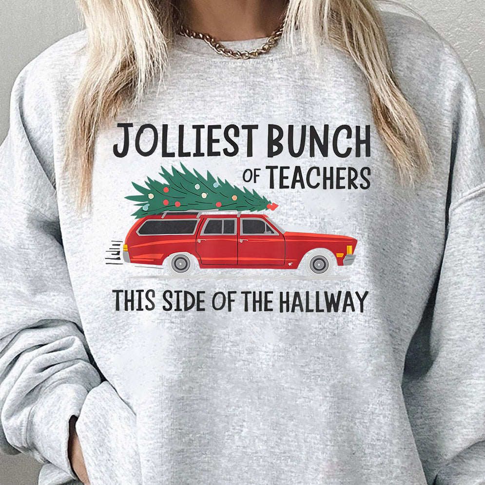 Teacher Christmas Shirts, Jolliest Bunch of Teachers, Matching Teacher Shirts, Holiday Teacher Shirt, Group Teacher T-shirts, Funny Teacher