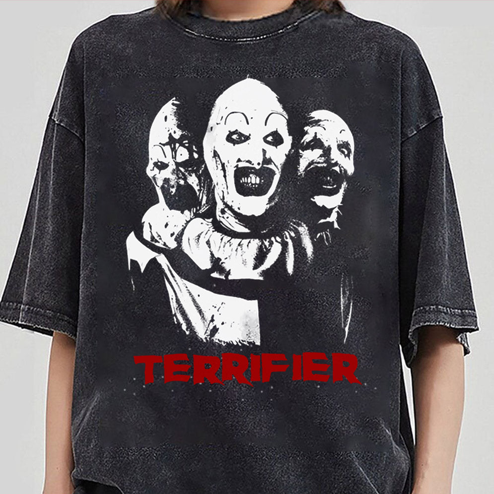 Terrifier Shirt, Scary Clown Shirt, Homage Horror Graphic 90s Shirt, Halloween Movie Shirt, Terrifier Movie Sweatshirt, Thriller Movie