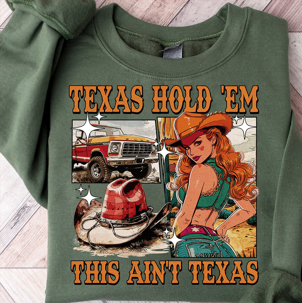 Texas Hold 'Em Shirt, Retro Girl Aesthetic, Vintage Cowboy Carter, Music Lover Song Lyrics