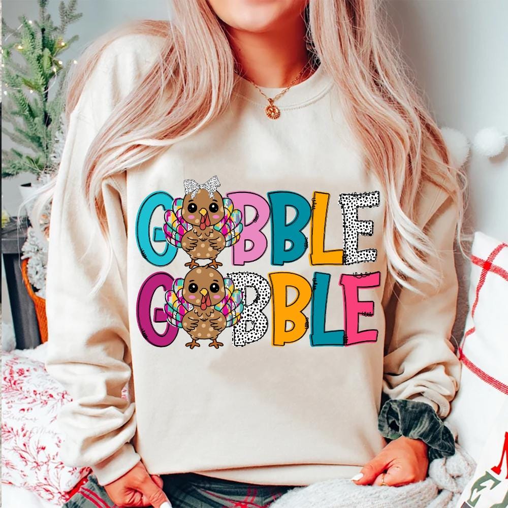 Thanksgiving Gobble PNG Shirt, Turkey PNG, Family Gobble Thanksgiving Png, Thanksgiving Digital Download, Fall Png, Women Thanksgiving Png SCU