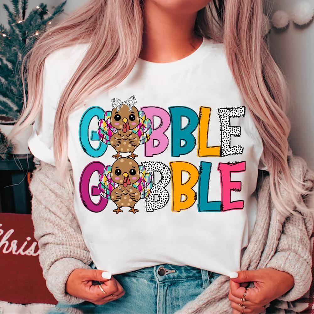 Thanksgiving Gobble PNG Shirt, Turkey PNG, Family Gobble Thanksgiving Png, Thanksgiving Digital Download, Fall Png, Women Thanksgiving Png SCU