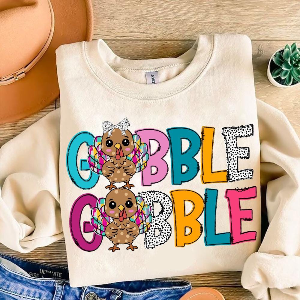 Thanksgiving Gobble PNG Shirt, Turkey PNG, Family Gobble Thanksgiving Png, Thanksgiving Digital Download, Fall Png, Women Thanksgiving Png SCU