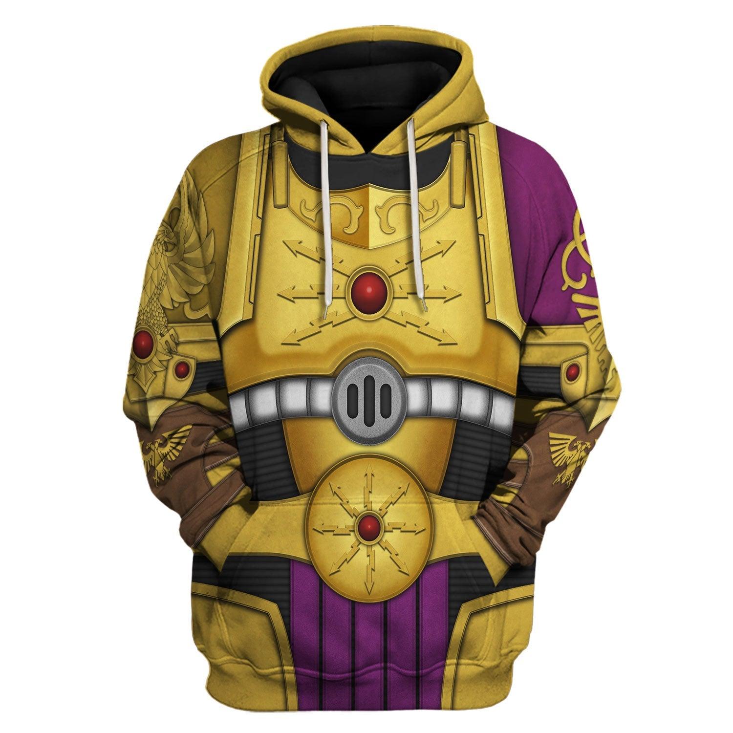 The Aquilan Shield Warhammer Costume Hoodie Jogger, The Aquilan Shield Marines Cosplay 3D Hoodie Pants, Warhammer 3D Tracksuit , TQT5