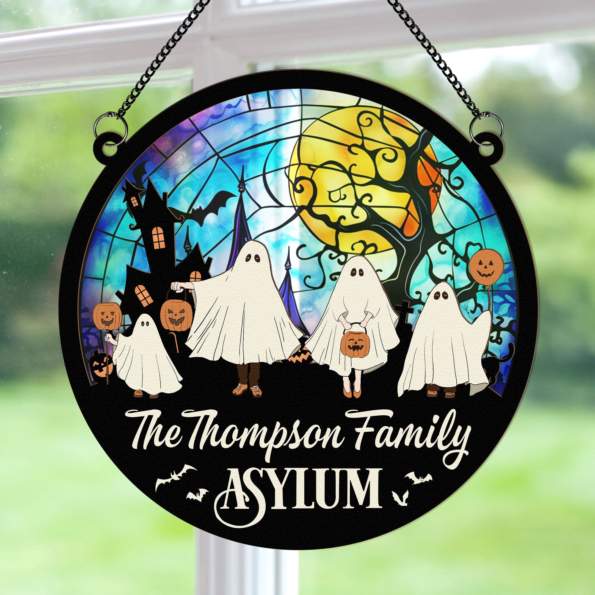 The Asylum - Personalized Window Hanging Suncatcher Ornament   ORHA2208