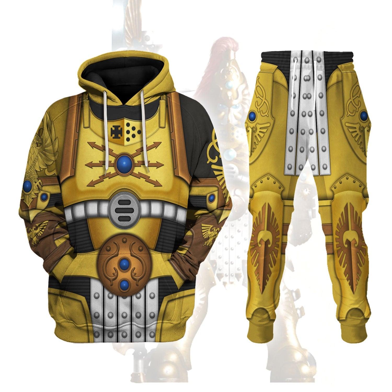 The Dread Host Warhammer Costume Hoodie Jogger,The Dread Host Marines Cosplay 3D Hoodie Pants, Warhammer 3D Tracksuit 