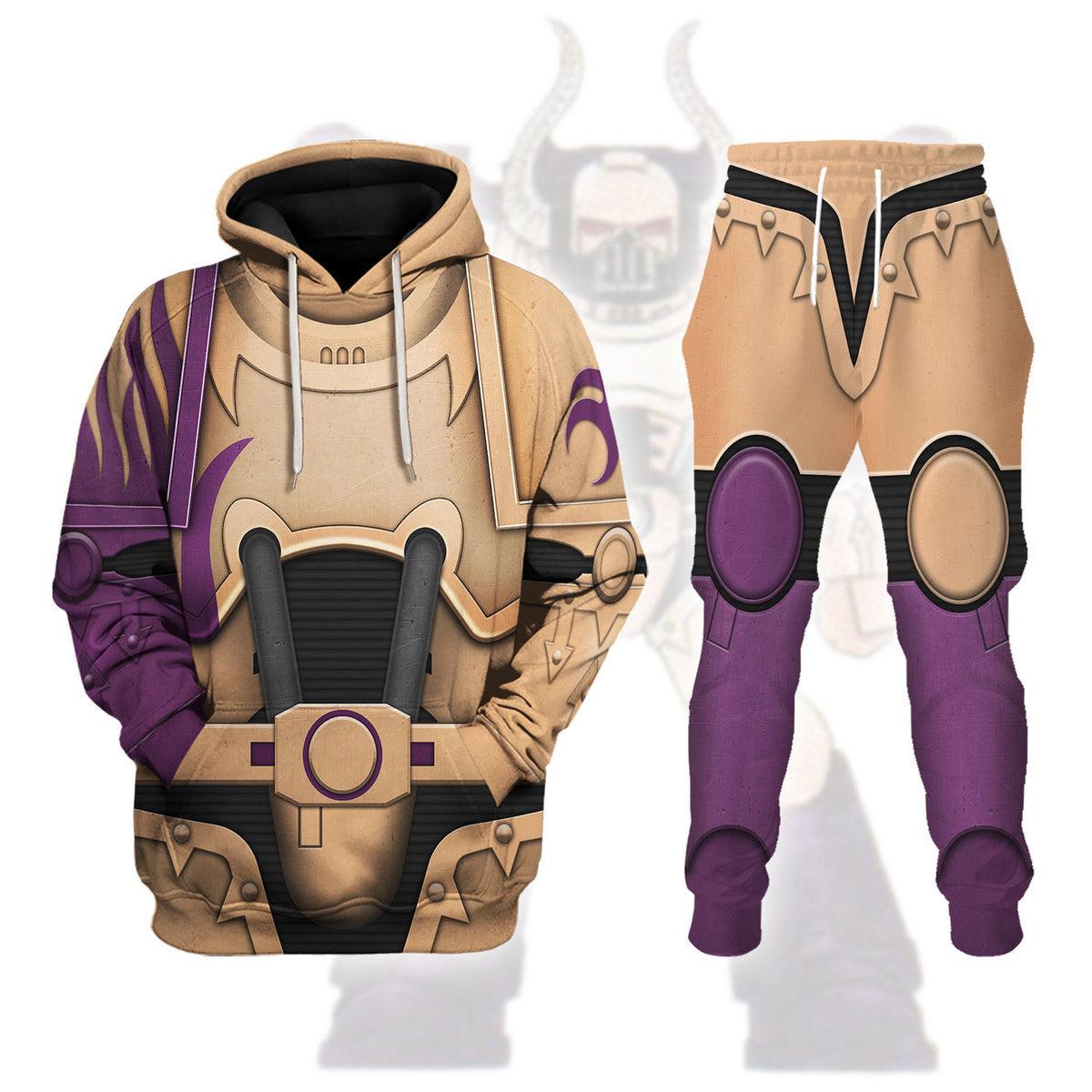 The Flawless Host Warband Colour Scheme (Original) Warhammer Costume Hoodie Jogger,The Flawless Host Warband Colour Scheme (Original) Marines Cosplay 3D Hoodie Pants, Warhammer 3D Tracksuit 