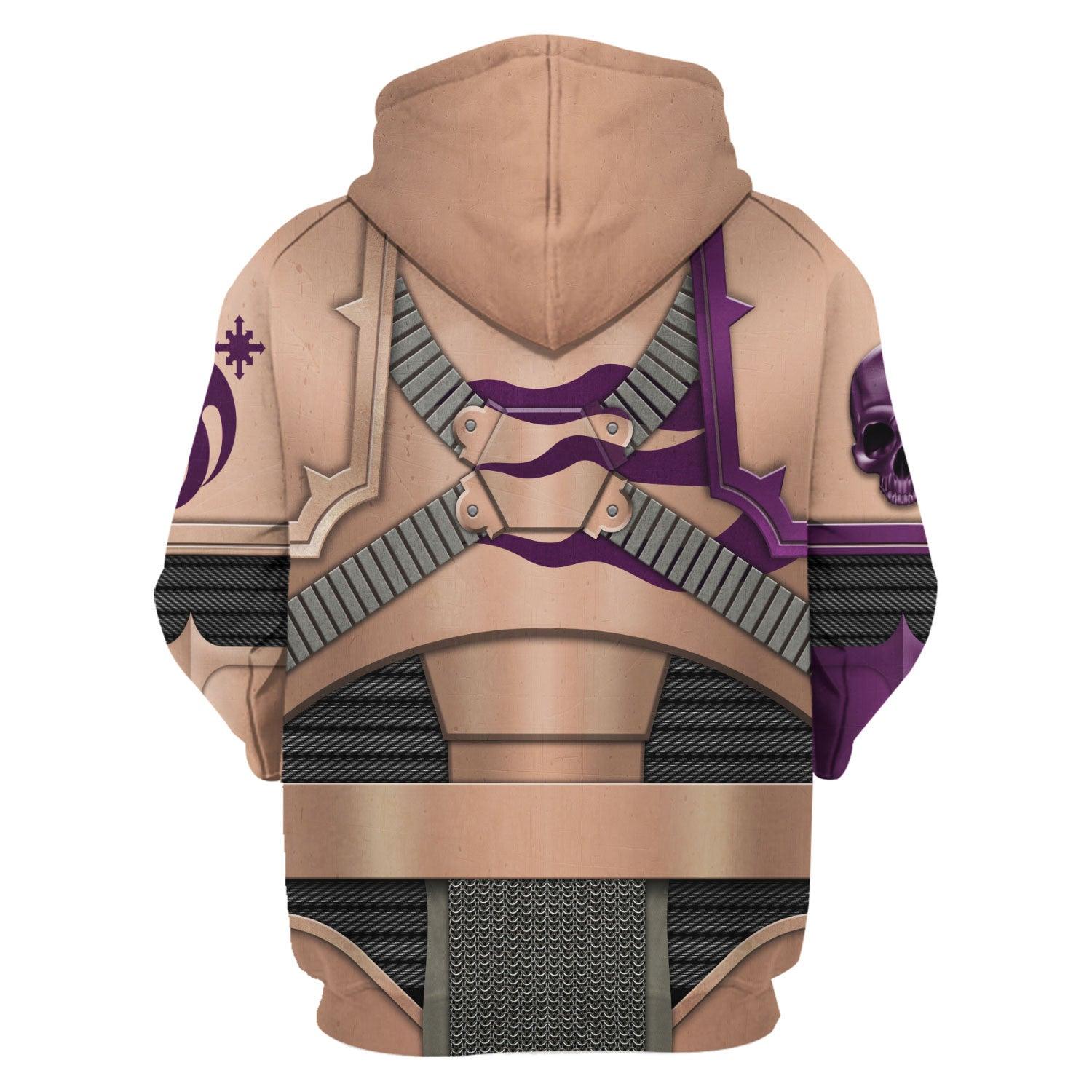 The Flawless Host Warband Colour Scheme Warhammer Costume Hoodie Jogger,The Flawless Host Warband Colour Scheme Marines Cosplay 3D Hoodie Pants, Warhammer 3D Tracksuit 