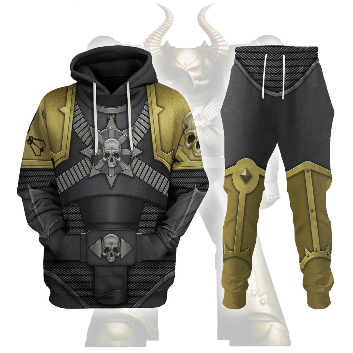 The Purge Heretic Astartes Warhammer Costume Hoodie Jogger,The Purge Heretic Astartes Space Marines Cosplay 3D Hoodie Pants, Warhammer 3D Tracksuit, Warhammer Game Outfit TQT3