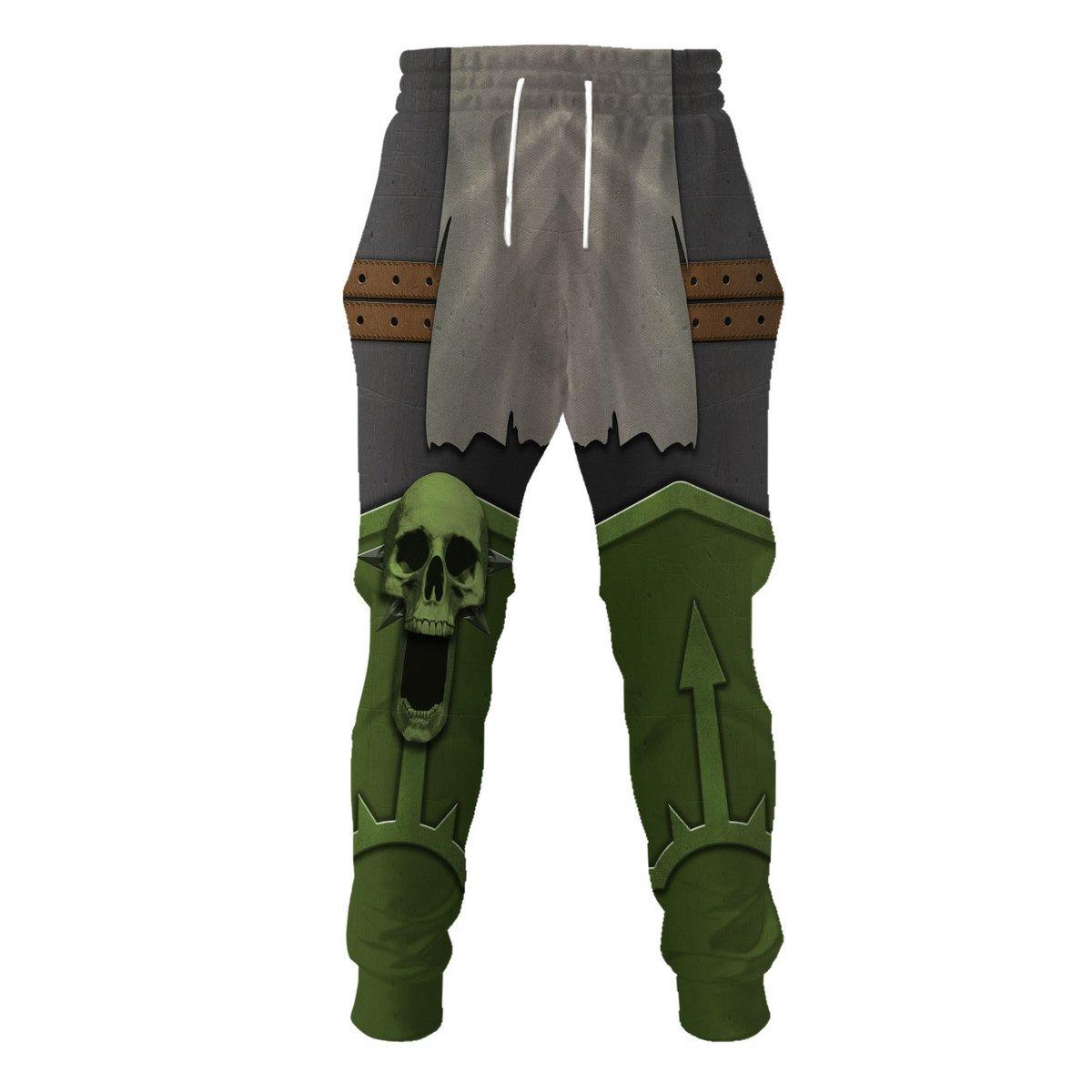 The Purge Warband Colour Scheme Warhammer Costume Hoodie Jogger,The Purge Warband Colour Scheme Marines Cosplay 3D Hoodie Pants, Warhammer 3D Tracksuit 