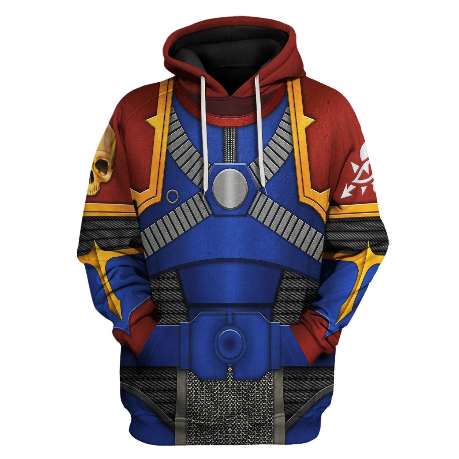 The Scourged Warband Colour Scheme Warhammer Costume Hoodie Jogger,The Scourged Warband Colour Scheme Marines Cosplay 3D Hoodie Pants, Warhammer 3D Tracksuit 