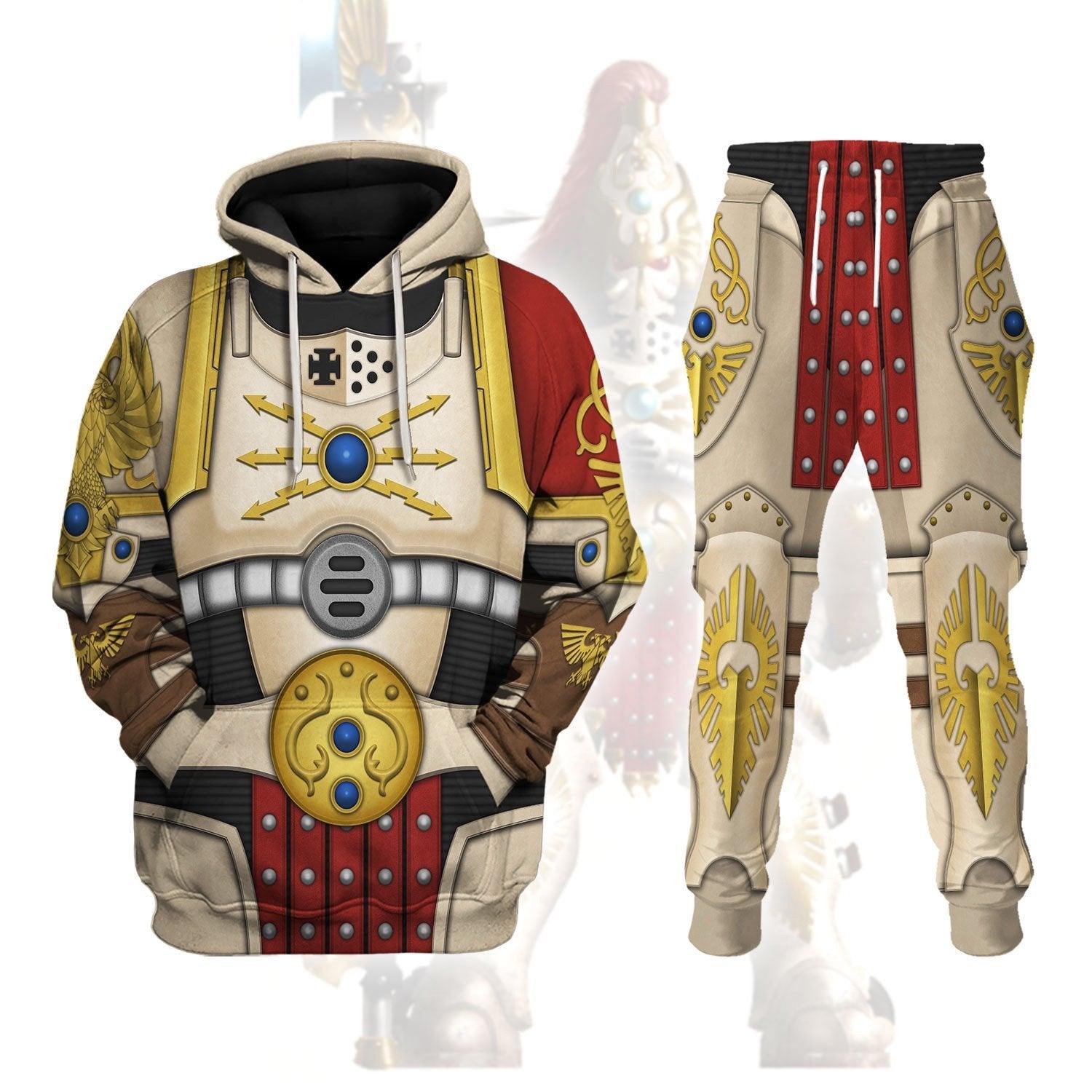 The Solar Watch Warhammer Costume Hoodie Jogger,The Solar Watch Space Marines Cosplay 3D Hoodie Pants, Warhammer 3D Tracksuit, Warhammer Game Outfit TQT3