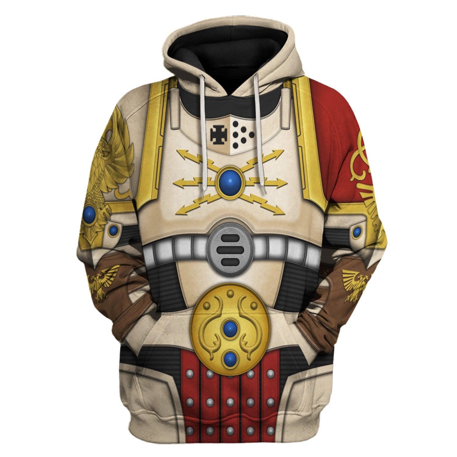 The Solar Watch Warhammer Costume Hoodie Jogger,The Solar Watch Space Marines Cosplay 3D Hoodie Pants, Warhammer 3D Tracksuit, Warhammer Game Outfit TQT3