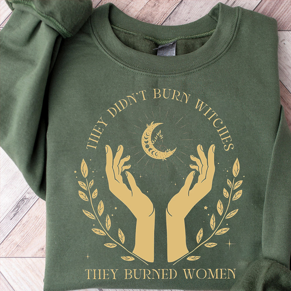 They Didn't Burn Witches They Burned Women, Feminist Witch Shirt V2, Liberal Witch Shirts, Spooky Liberal, Bury The Patriarchy