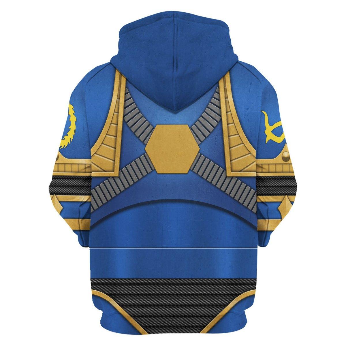 Thousand Sons Legion Colour Scheme Warhammer Costume Hoodie Jogger, Thousand Sons Legion Colour Scheme Space Marines Cosplay 3D Hoodie Pants, Warhammer 3D Tracksuit, Warhammer Game Outfit TQT1