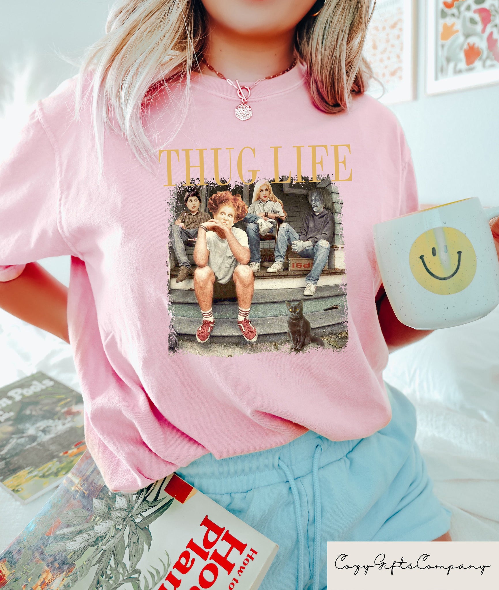 Thug Life Halloween Bad Witches Shirt, Retro Witches Movie Shirt, Retro Halloween Character T Shirt, Halloween Sanderson Sisters Gift HW2607 21