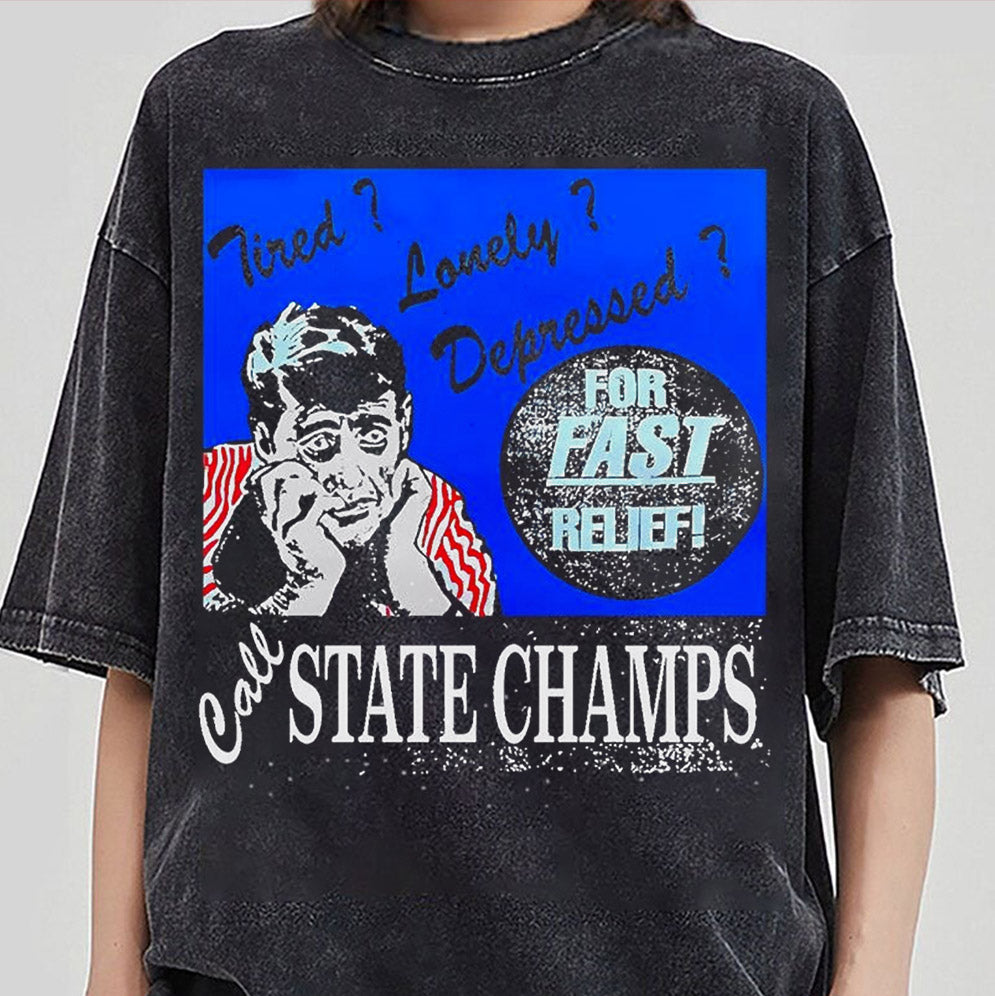 Tired Lonely Depressed Call State Champs Shirt, Sweatshirt, Hoodie And Tank Top