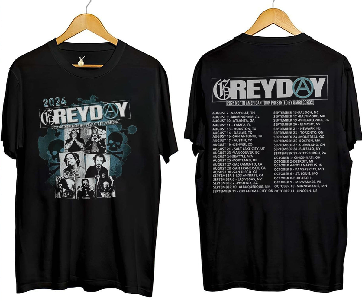 Trend Greyday 2024 North American Tour 2side shirt, Suicideboy G59 Tee V3, City Morgue Tshirt, Suicideboy Merch, Music Tour 2024 Gift, Gift For Him