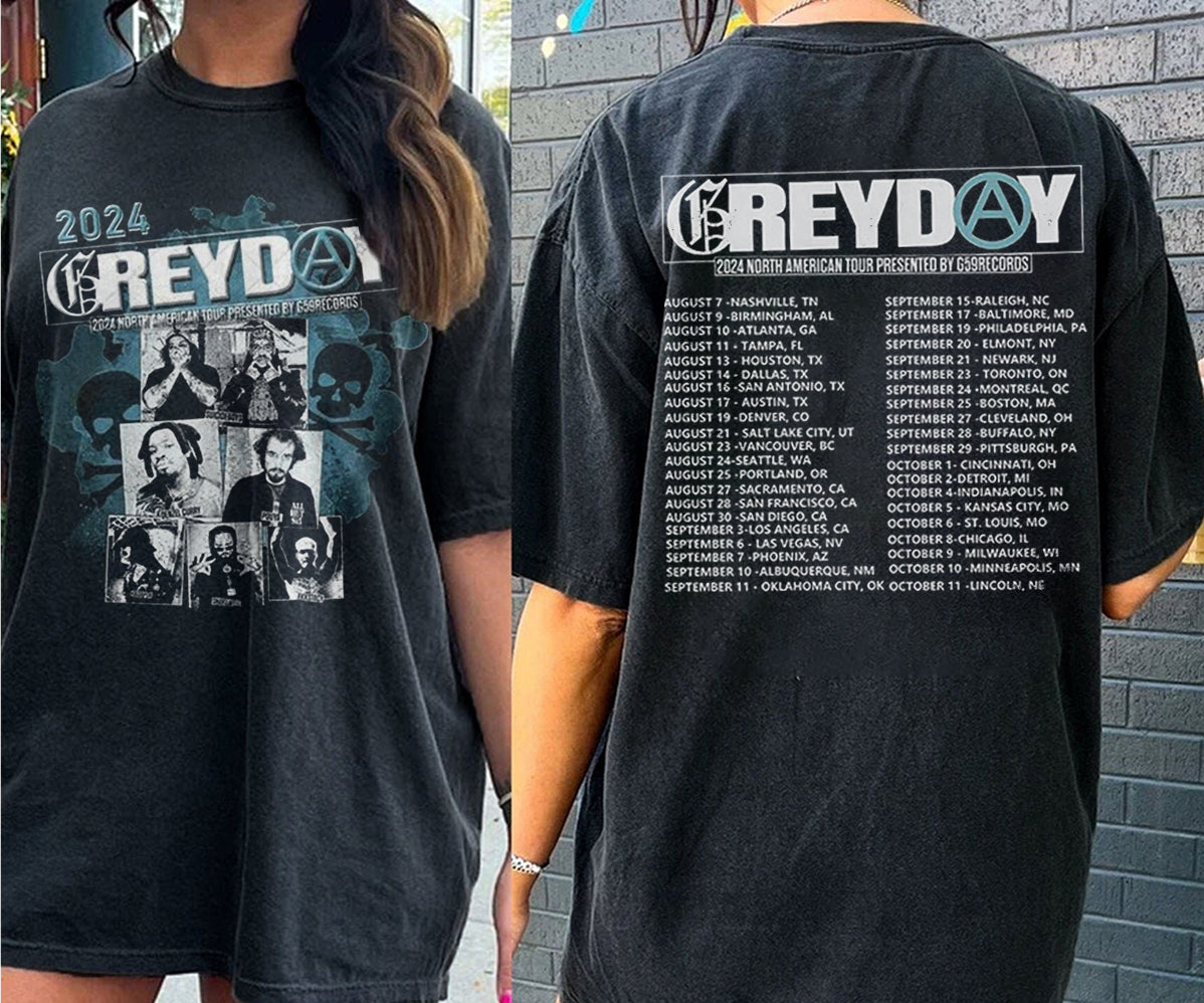 Trend Greyday 2024 North American Tour 2side shirt, Suicideboy G59 Tee V3, City Morgue Tshirt, Suicideboy Merch, Music Tour 2024 Gift, Gift For Him