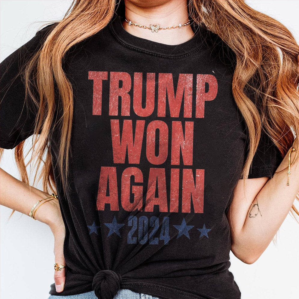 Trump Won Again Png, Donald Trump Winner Winner Chicken Dinner PNG, President Trump 47 PNG Clip Art, Trump Digital Download PNG Transparent Background