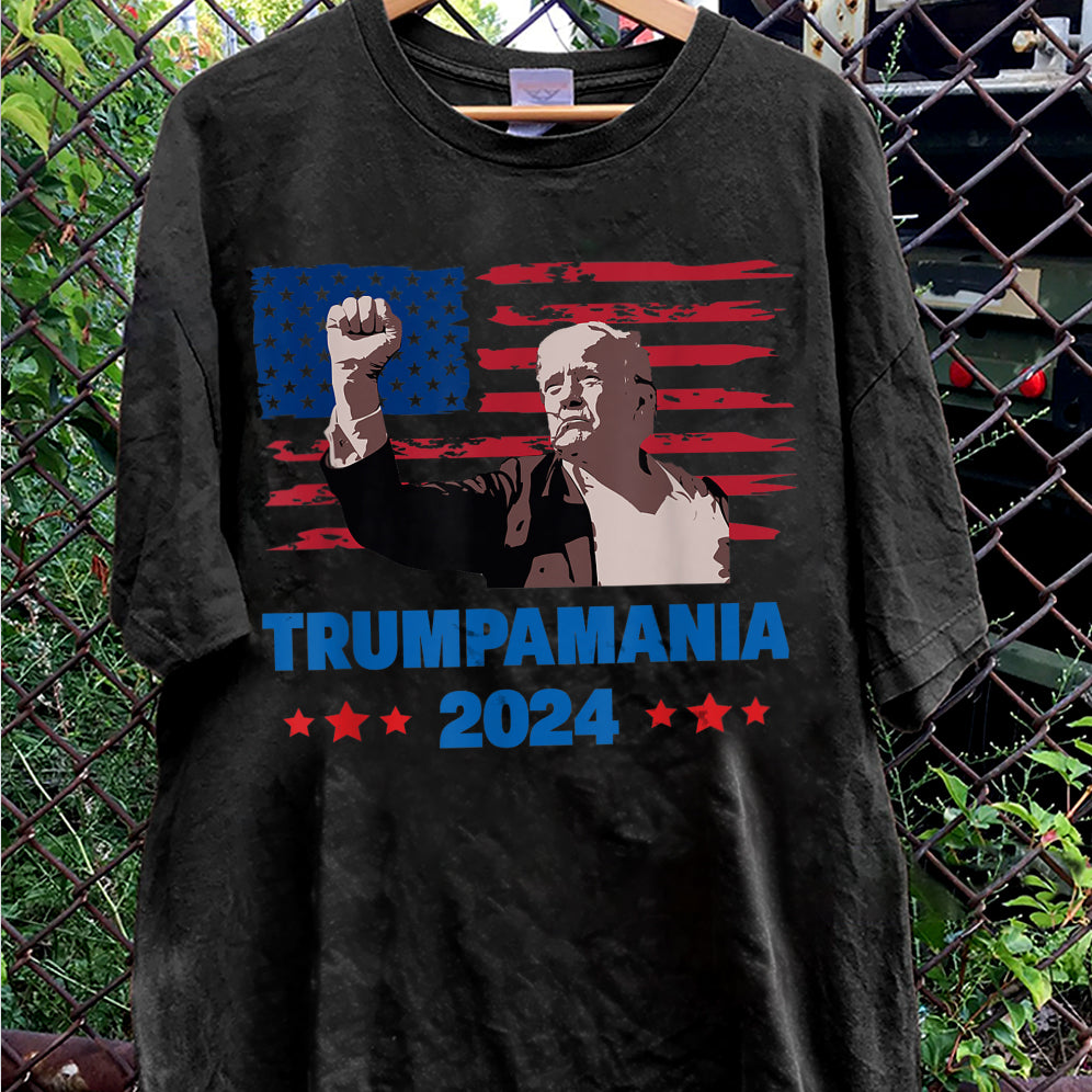 Trumpamania Hulk Hogan Style Shirt, Trump for President 2024 Republican Patriot MAGA Shirt, Election 2024 Trump That's My President Shirt