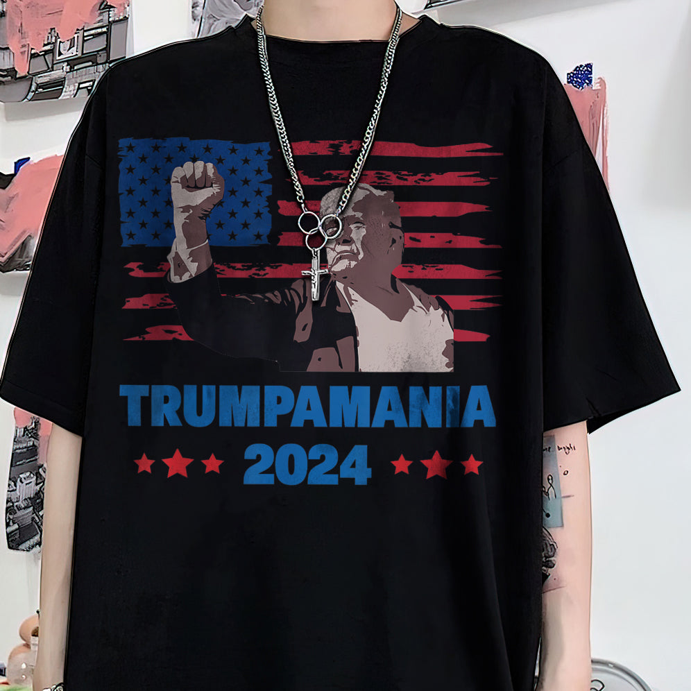 Trumpamania Hulk Hogan Style Shirt, Trump for President 2024 Republican Patriot MAGA Shirt, Election 2024 Trump That's My President Shirt