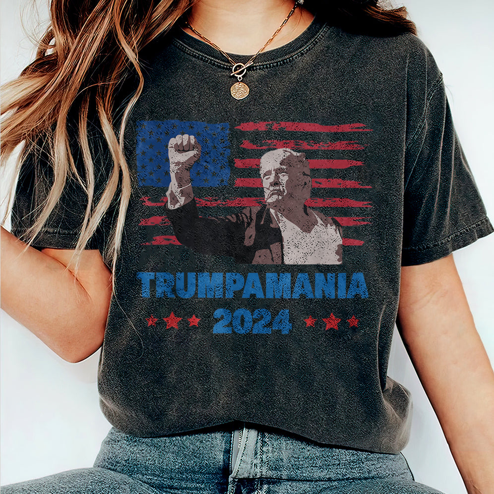 Trumpamania Hulk Hogan Style Shirt, Trump for President 2024 Republican Patriot MAGA Shirt, Election 2024 Trump That's My President Shirt