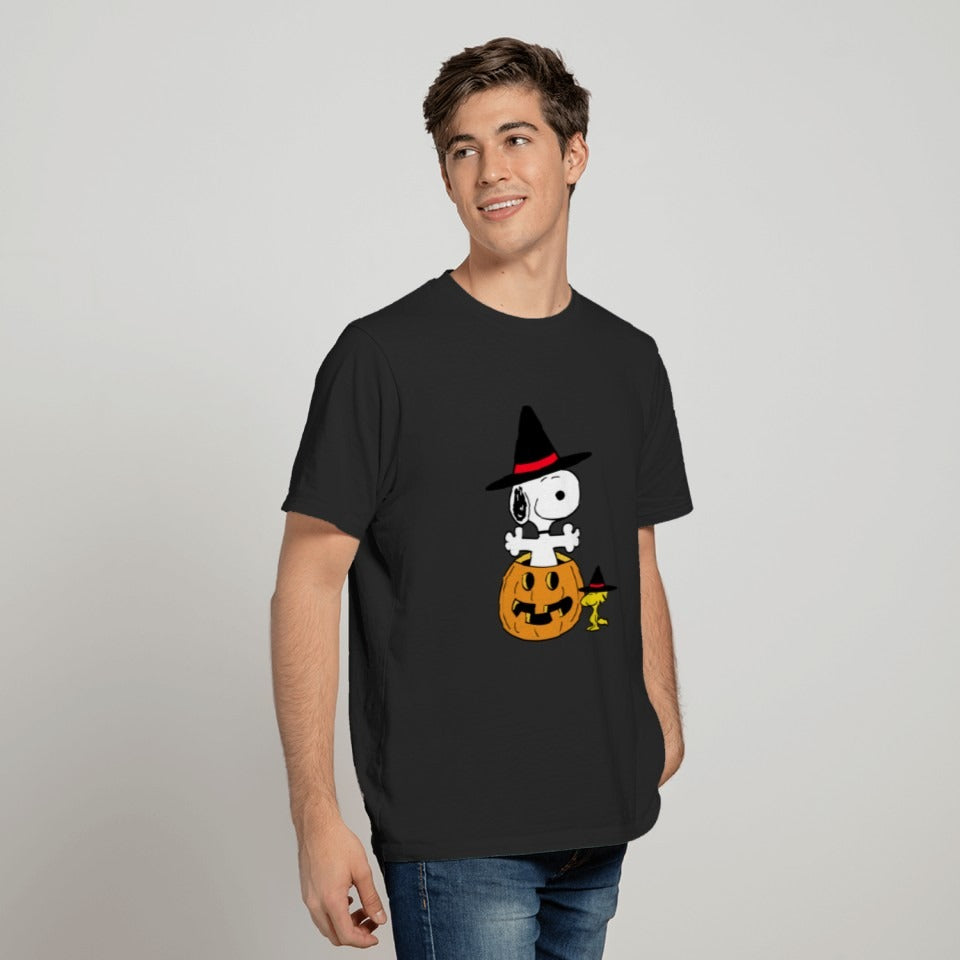Snoopy Fall Sweatshirt, Snoopy Pumpkin Hoodie, Halloween Cartoon Dog Crewneck Sweatshirt Sleeve DH2407 4
