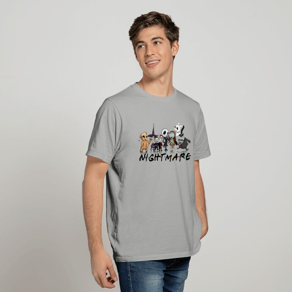 Friends Nightmare Nightmare Before Christmas Characters T Shirt DH2507 01