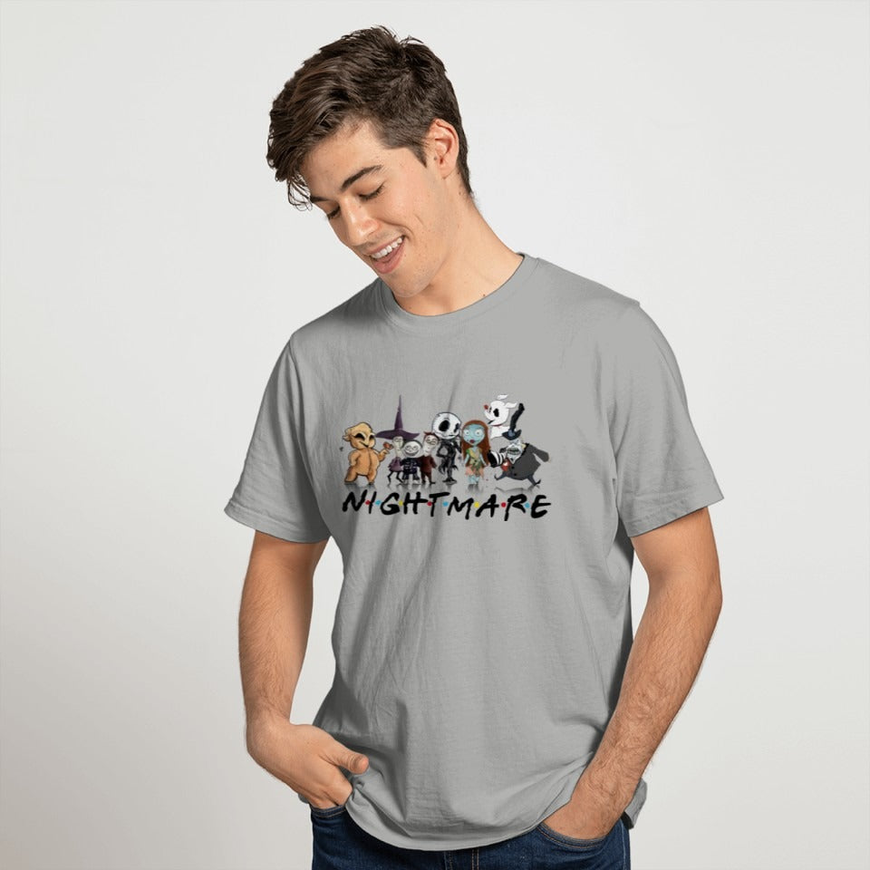 Friends Nightmare Nightmare Before Christmas Characters T Shirt DH2507 01