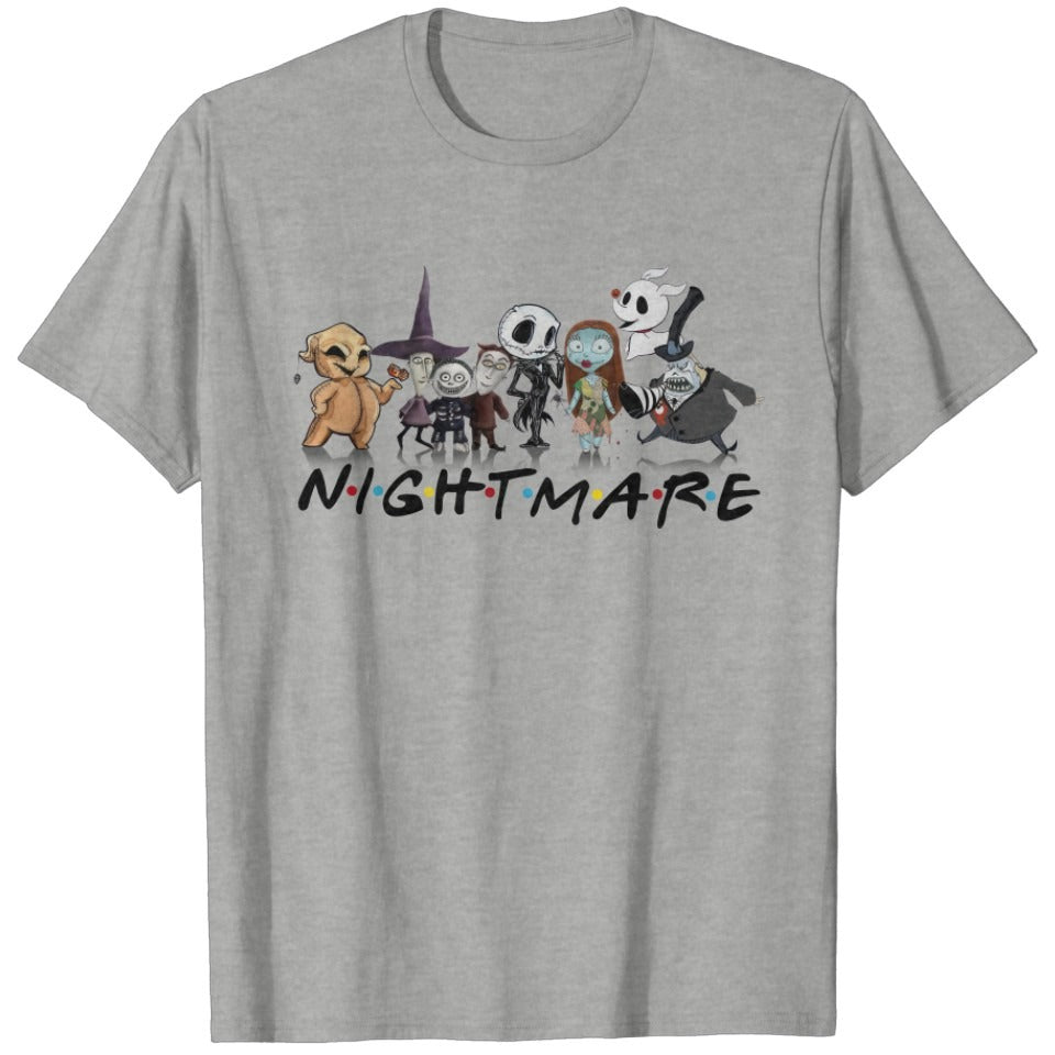 Friends Nightmare Nightmare Before Christmas Characters T Shirt DH2507 01