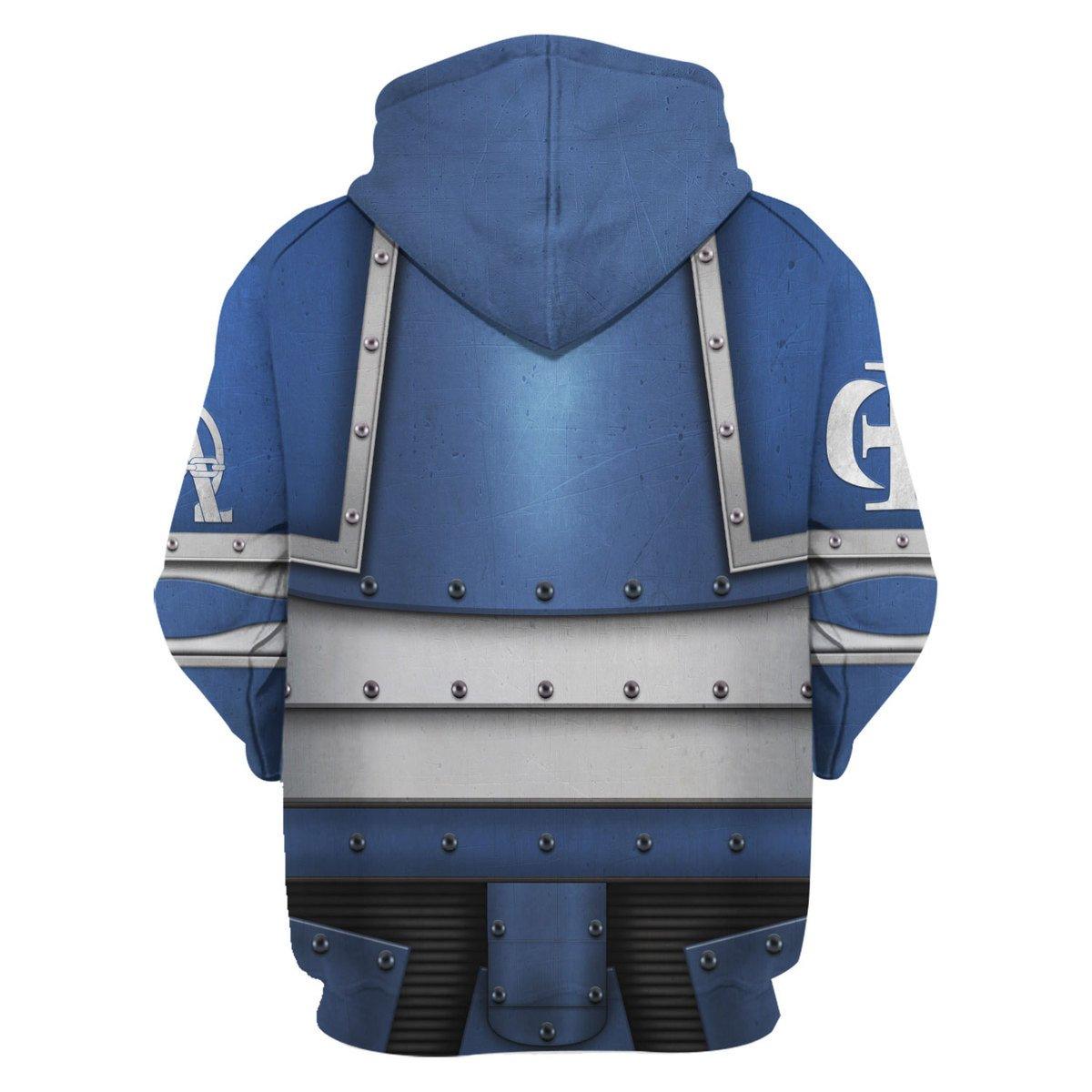 Unification Wars-era XXth Legion Colour Scheme Warhammer Costume Hoodie Jogger,Unification Wars-era XXth Legion Colour Scheme Marines Cosplay 3D Hoodie Pants, Warhammer 3D Tracksuit 