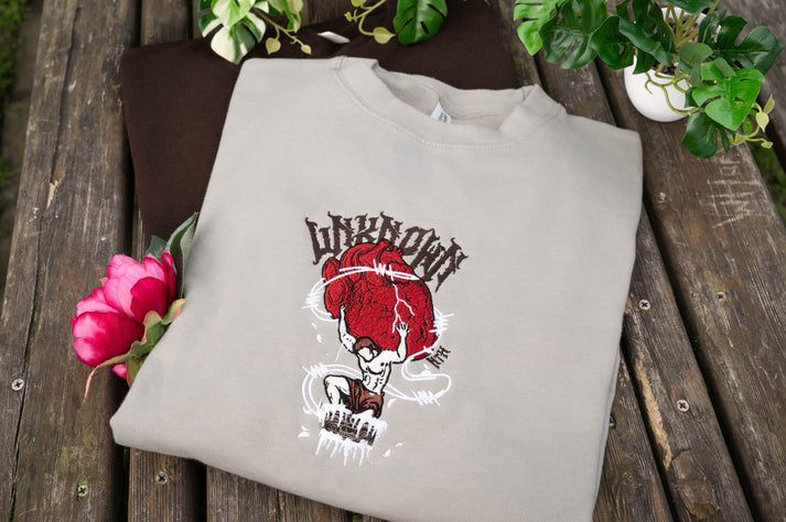 The Unknown, Nth Embroidered Sweatshirt, Cotton Tee, Hoodie EMHA0909T