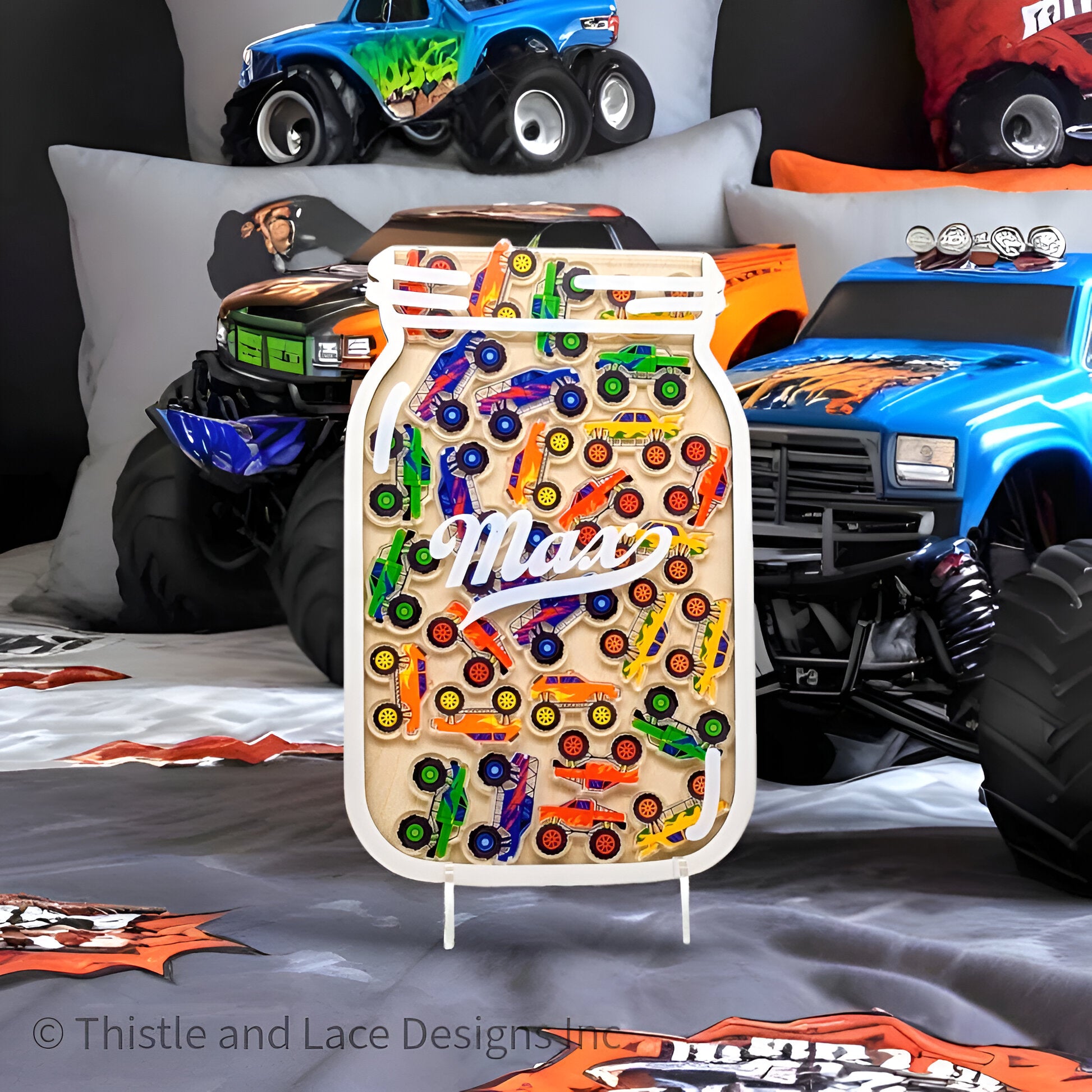 MONSTER TRUCK REWARD JAR TOKENS, PERSONALIZED REWARD JAR, REWARD SYSTEM, REWARD TOKENS, REWARD CHART, GIFT FOR KIDS, CLASS REWARD JAR REJAR