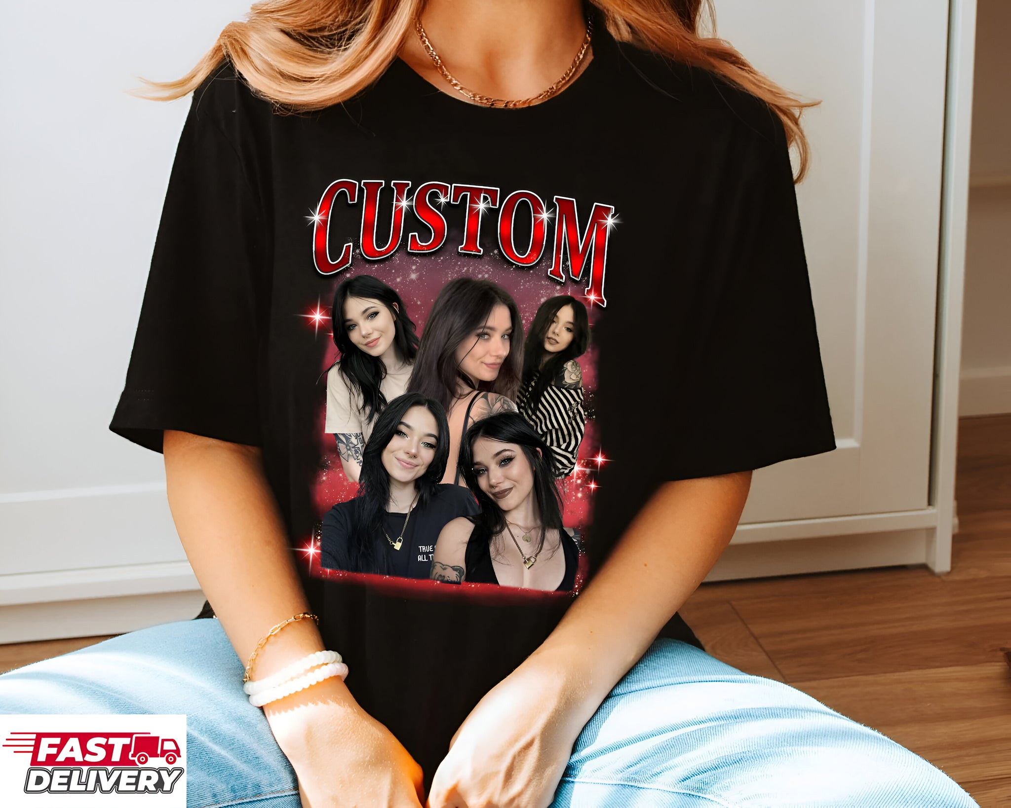 Custom Bootleg Rap Tee, Custom Photo Shirt,Custom Photo Retro Graphic 90S Tshirt,Custom Your Own Bootleg Idea Here Cus 1