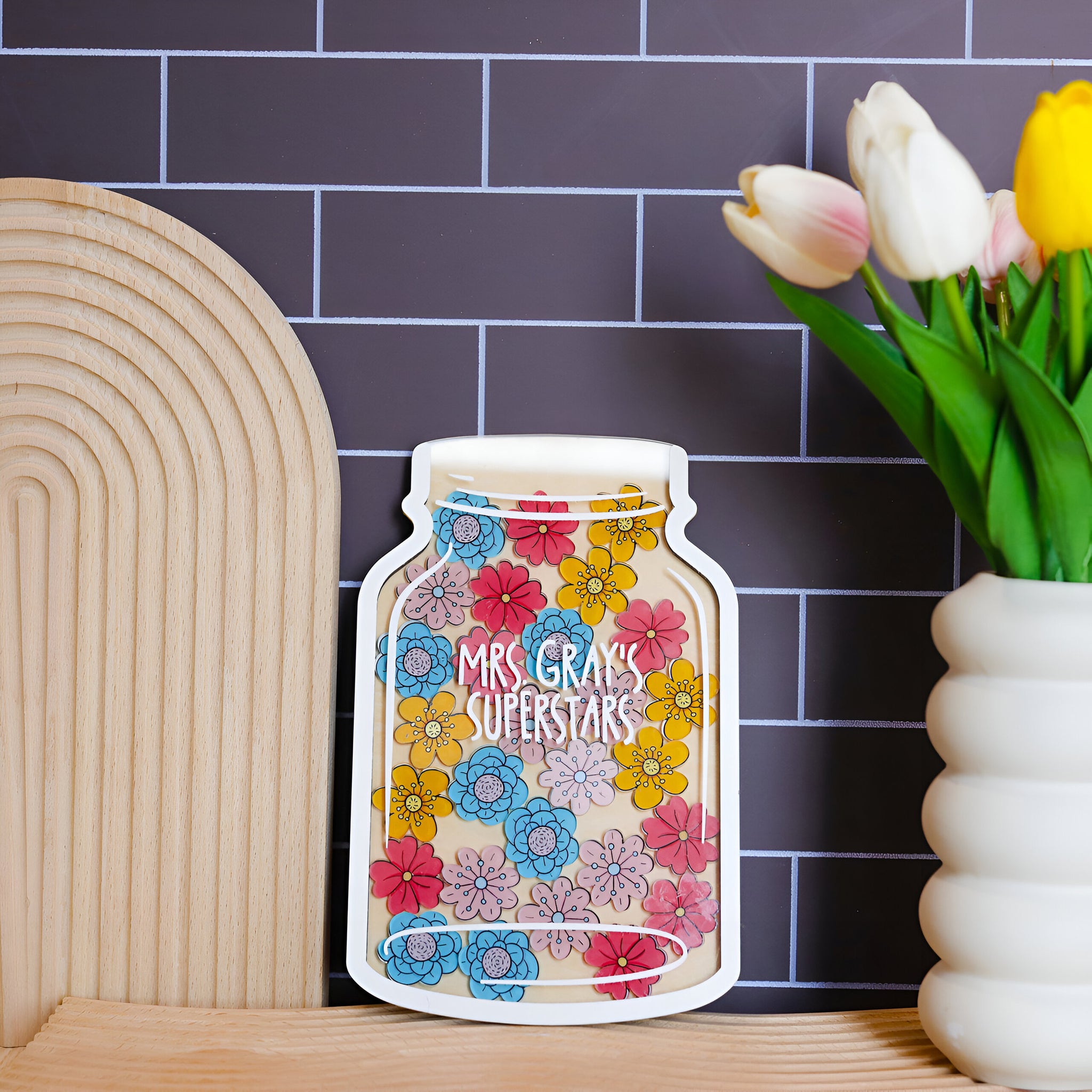 Personalized Reward Jar For Classroom Good Vibes Star Charm Custom Reward Jar 2(1)Rejar