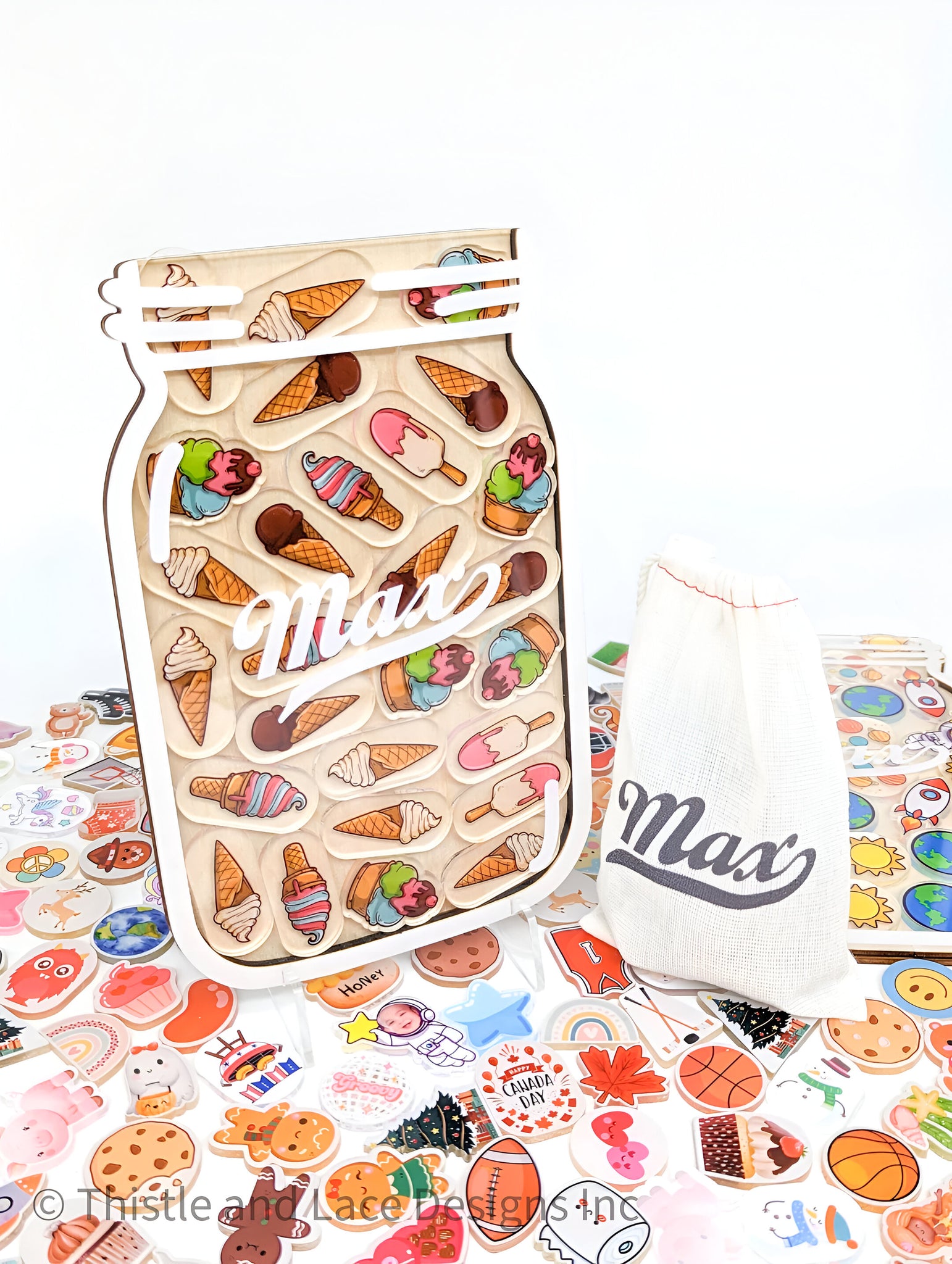 ICE CREAM REWARD JAR TOKENS, PERSONALIZED REWARD JAR, REWARD SYSTEM, REWARD TOKENS, REWARD CHART, GIFT FOR KIDS, CLASS REWARD JAR REJAR