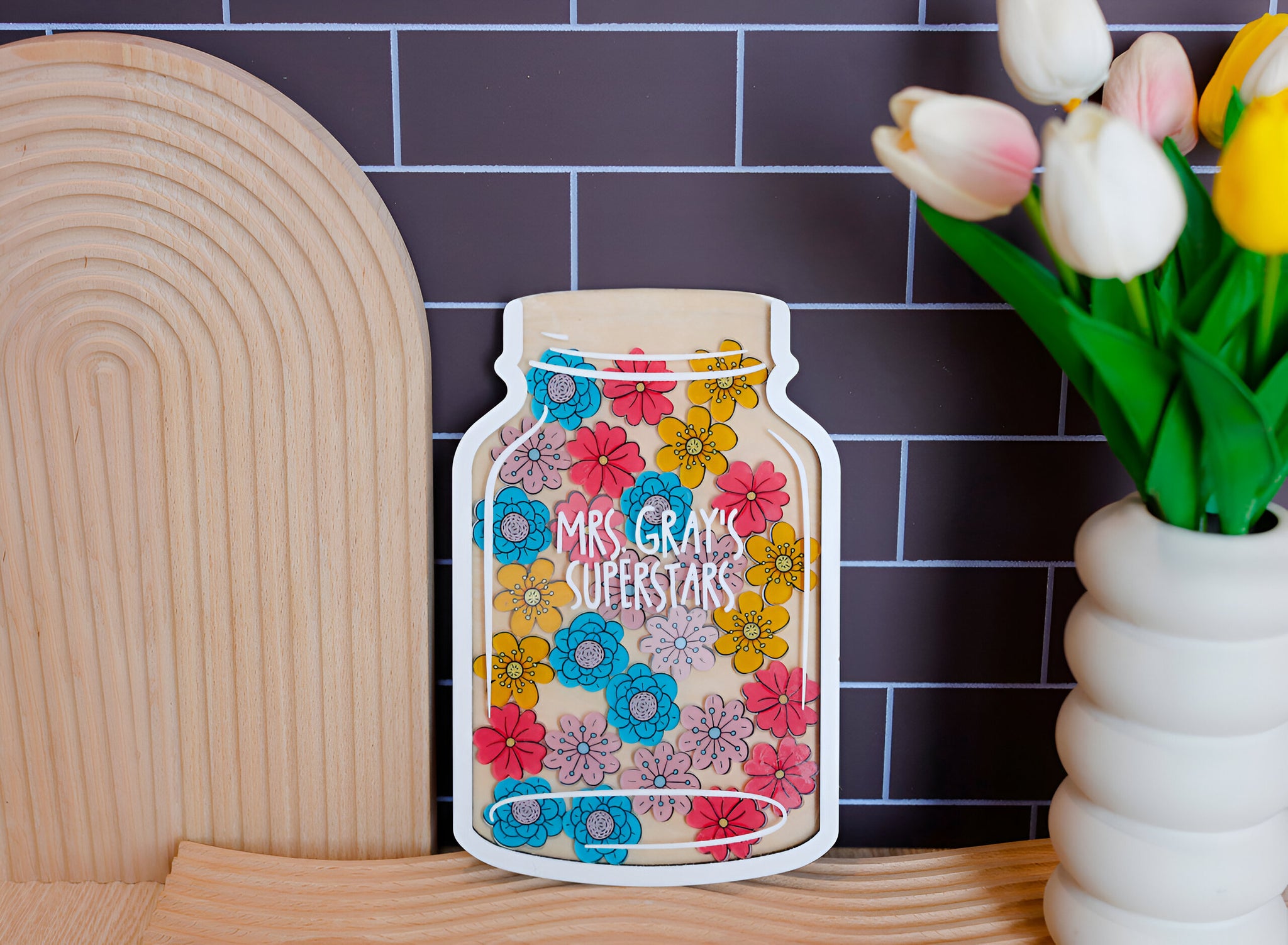 Personalized Reward Jar For Classroom Good Vibes Star Charm Custom Reward Jar 2(1)Rejar