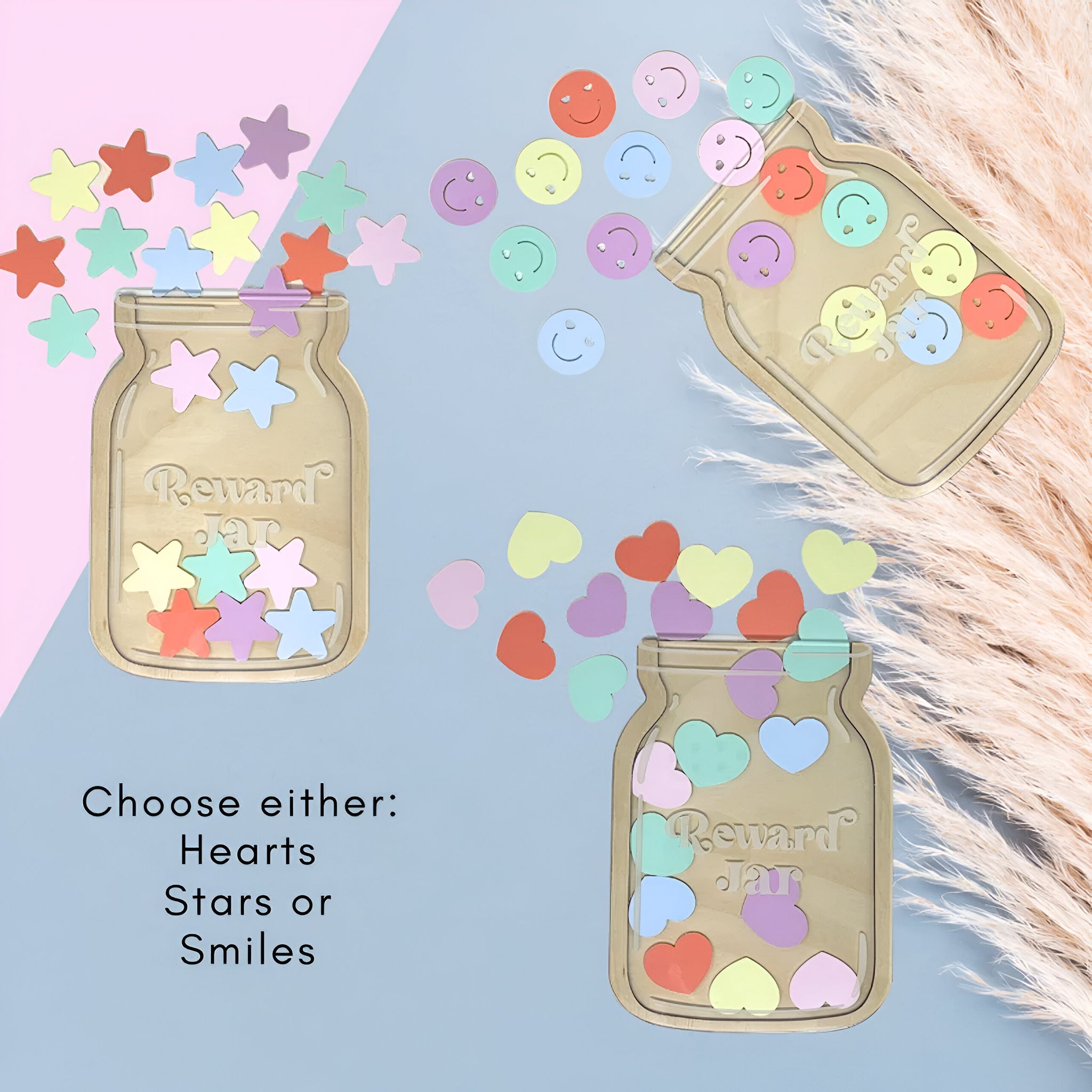 Custom Charm Reward Jar For Classroom, Teacher Gift School Gift 5 Rejar