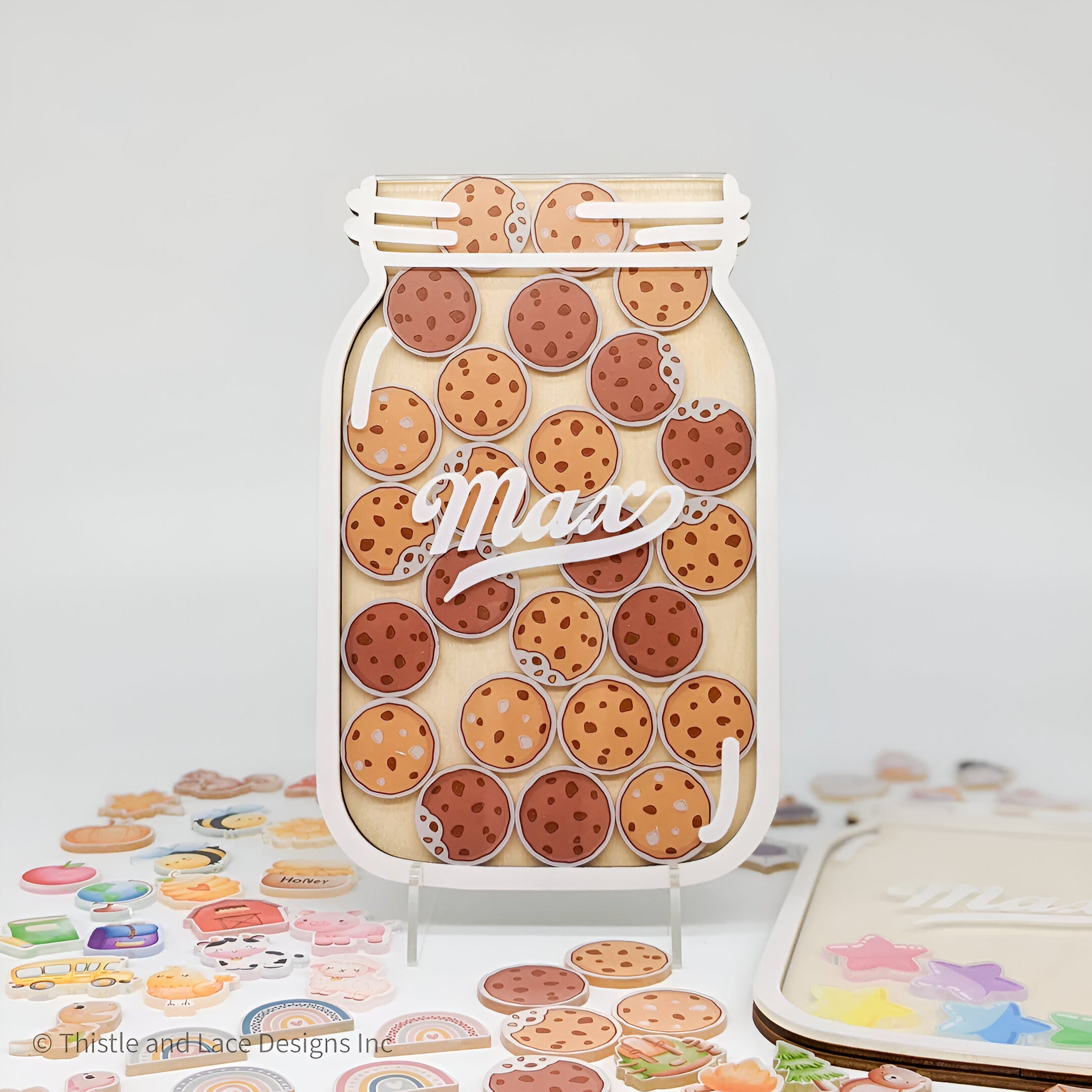 Cookie jar reward jar tokens, personalized reward jar, reward system, reward tokens, reward chart, gift for kids, class reward jar rejar