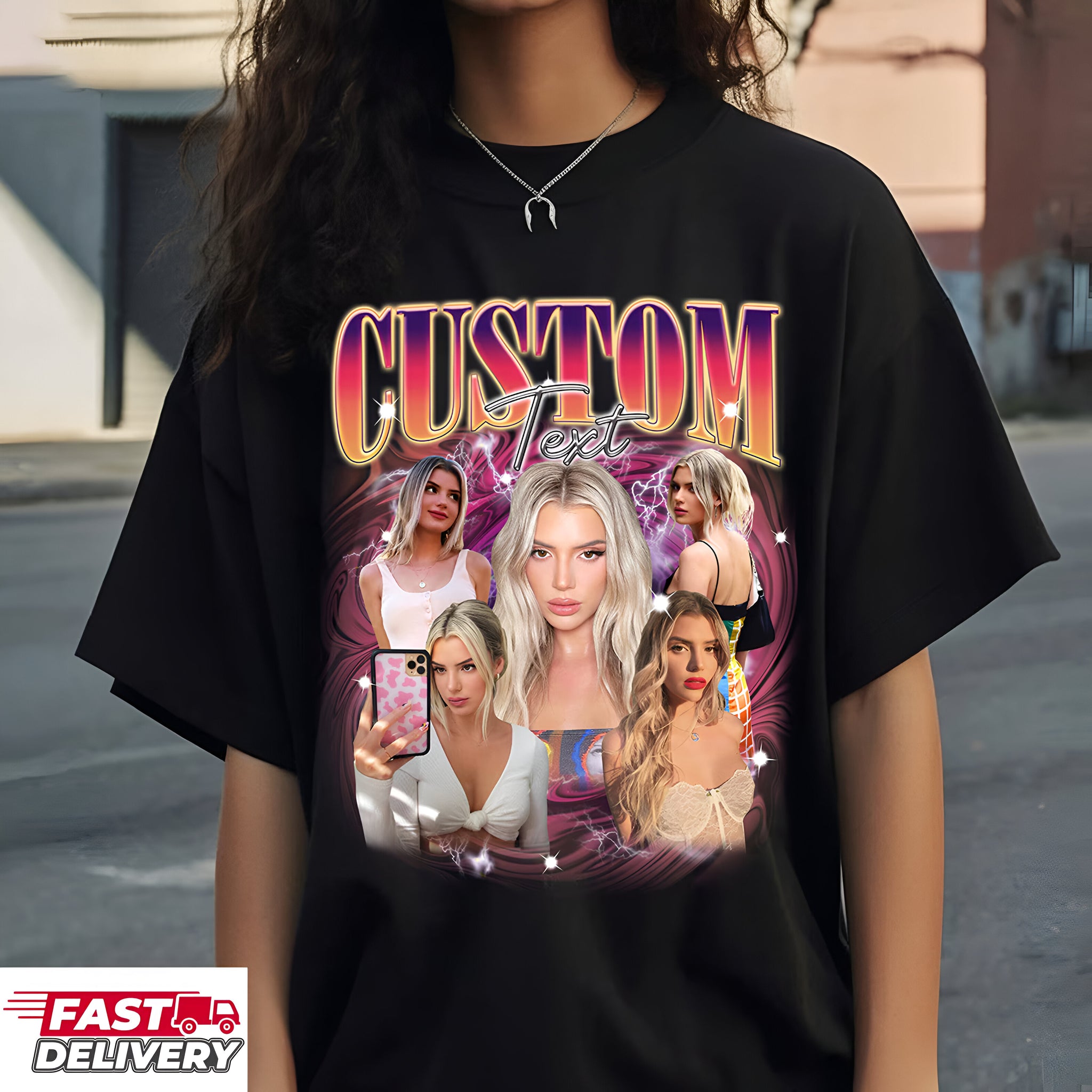 Custom Girl Friend T-Shirt, Shirt With Girlfriend Face, Custom Photo Vintage Shirts, Custom Your Own Picture Idea Cus 1