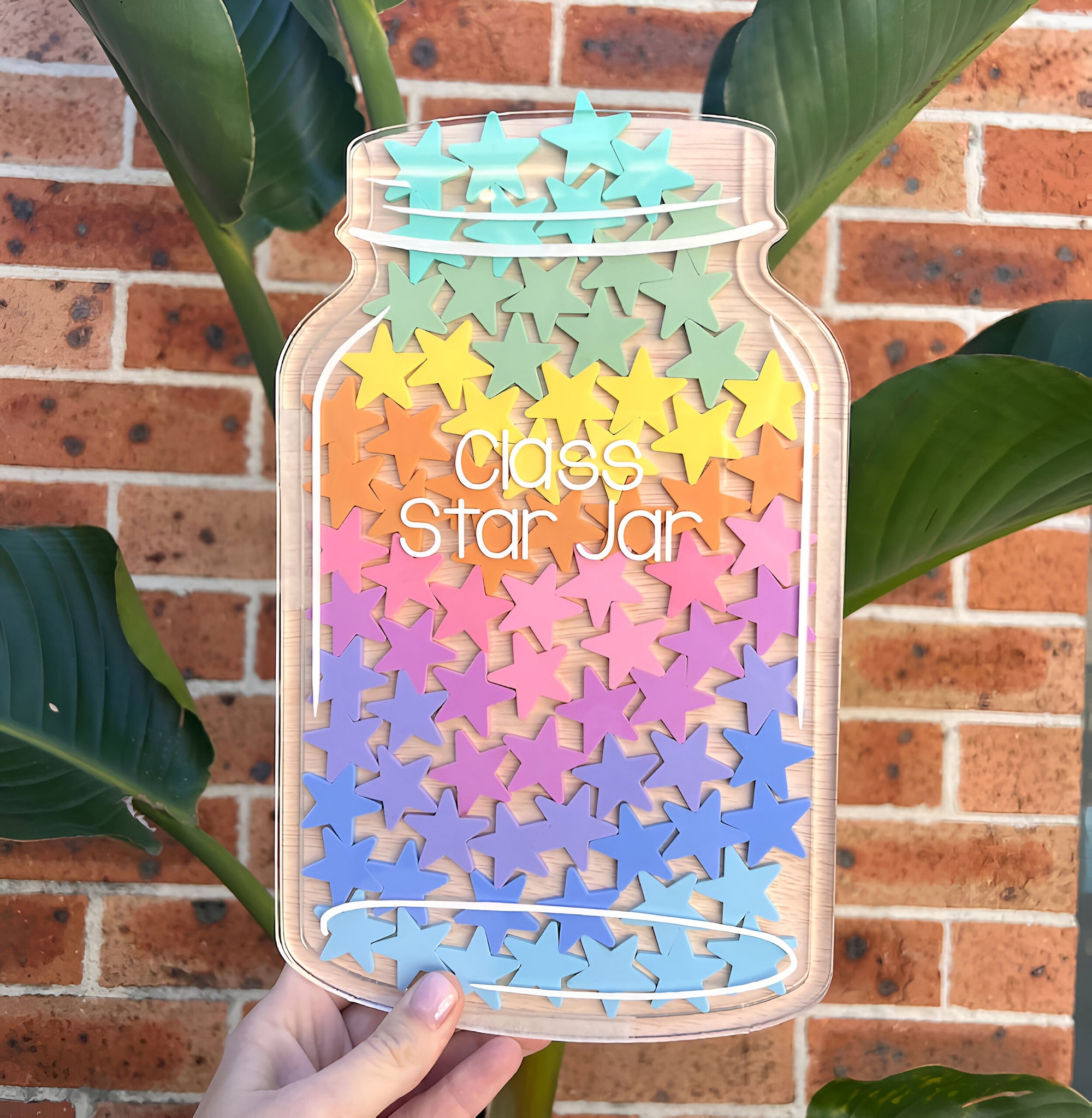 Personalized Reward Jar For Classroom Good Vibes Star Charm Custom Reward Jar 2 Rejar