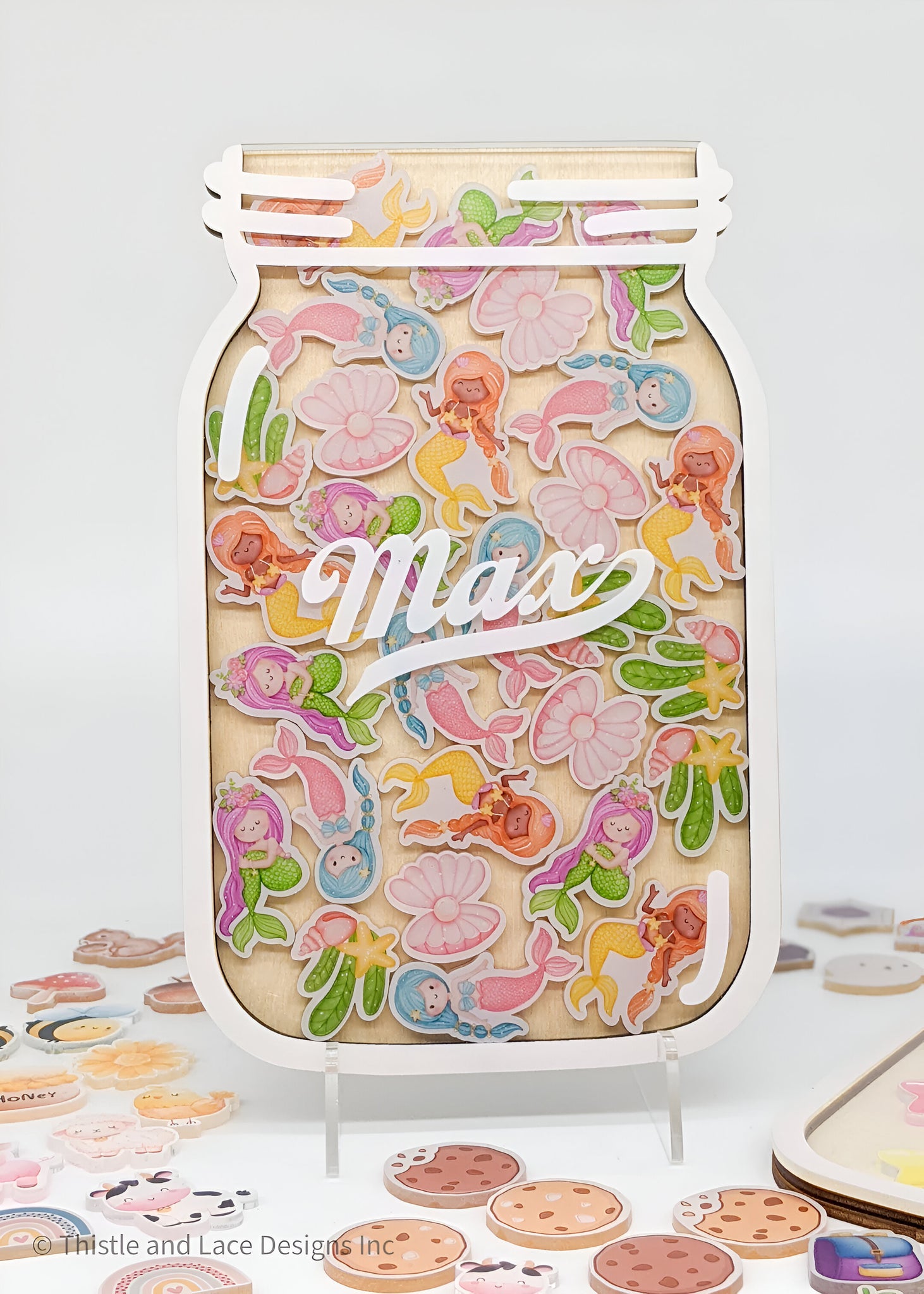 Mermaid reward jar tokens, personalized reward jar, reward system, reward tokens, reward chart, gift for kids, class reward jar rejar