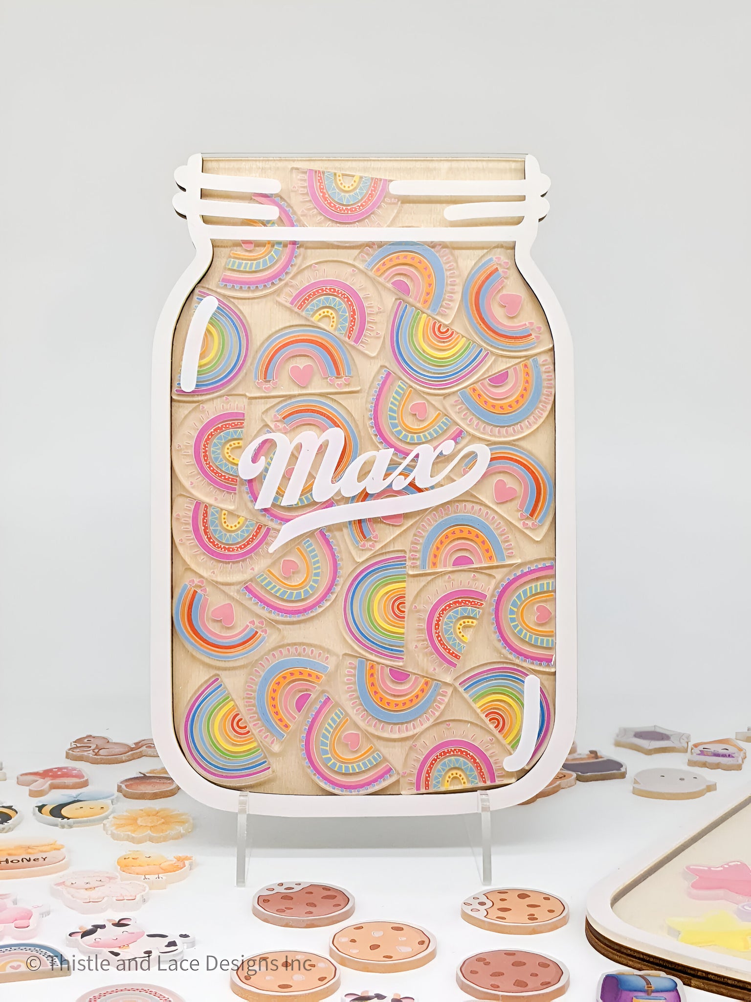 Rainbow reward jar tokens, personalized reward jar, reward system, reward tokens, reward chart, gift for kids, class reward jar rejar