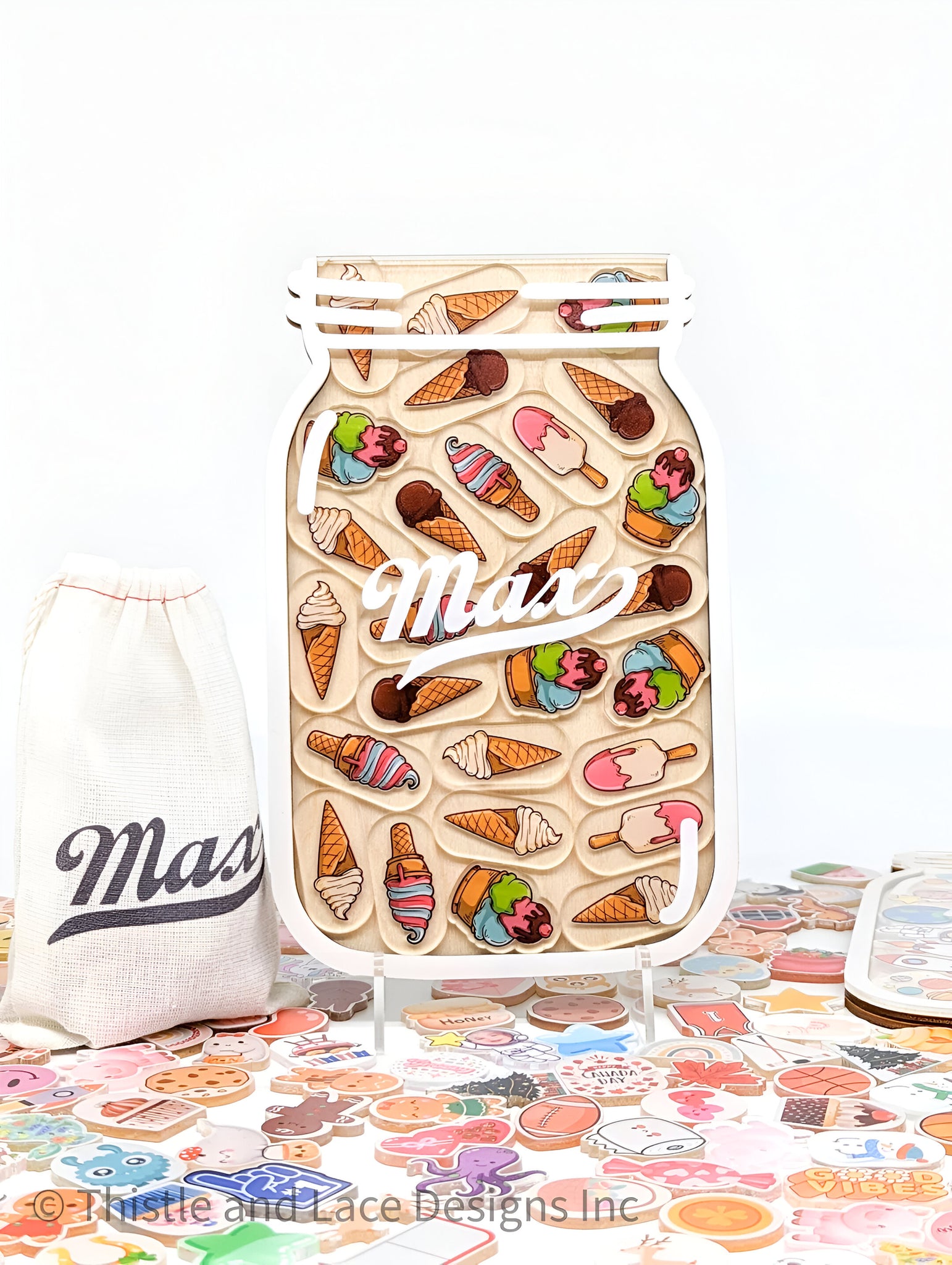 ICE CREAM REWARD JAR TOKENS, PERSONALIZED REWARD JAR, REWARD SYSTEM, REWARD TOKENS, REWARD CHART, GIFT FOR KIDS, CLASS REWARD JAR REJAR