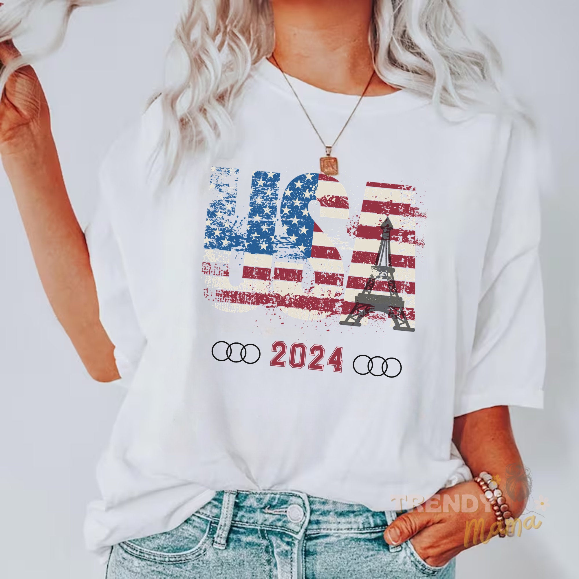 USA Summer Games 2024 Tshirt Vintage Usa Shirt Paris Shirt For Games 2024 USA Team Shirt Eiffel Tower Tee Swimming 2024 France Travel Tee  TD3107 10