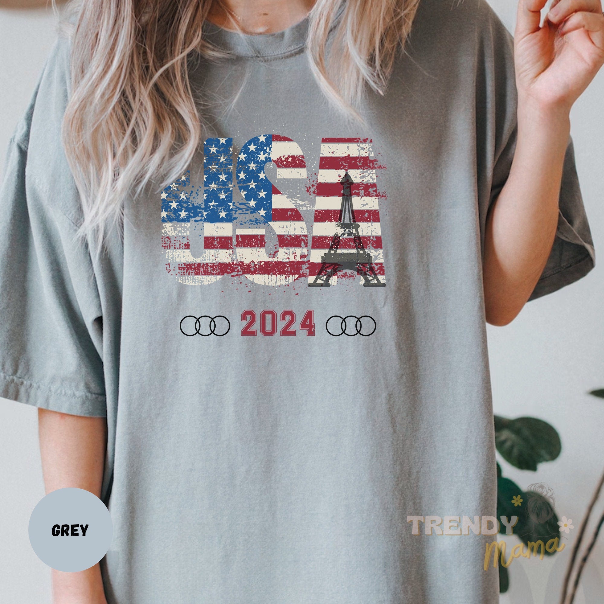 USA Summer Games 2024 Tshirt Vintage Usa Shirt Paris Shirt For Games 2024 USA Team Shirt Eiffel Tower Tee Swimming 2024 France Travel Tee  TD3107 10