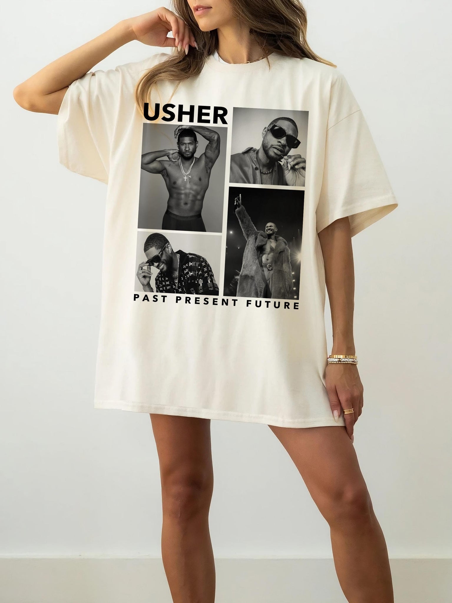 Usher 2024 Tour Usher Past Present Future World Tour Usher Fan Merch Usher Concert Usher World Tour Shirt Usher Fan Merch Gift Usher Shirt TMC