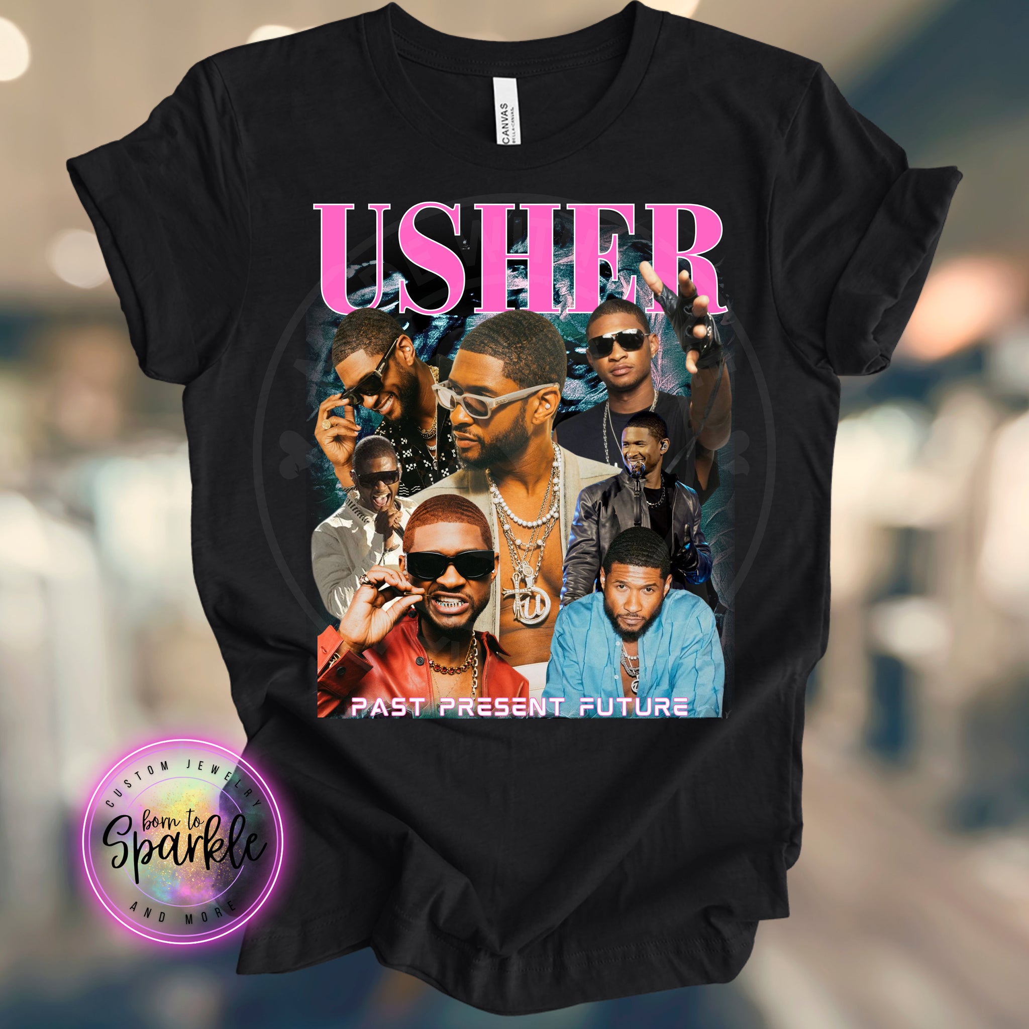 Usher Past Present Future Tour Unisex Graphic tshirt TMC